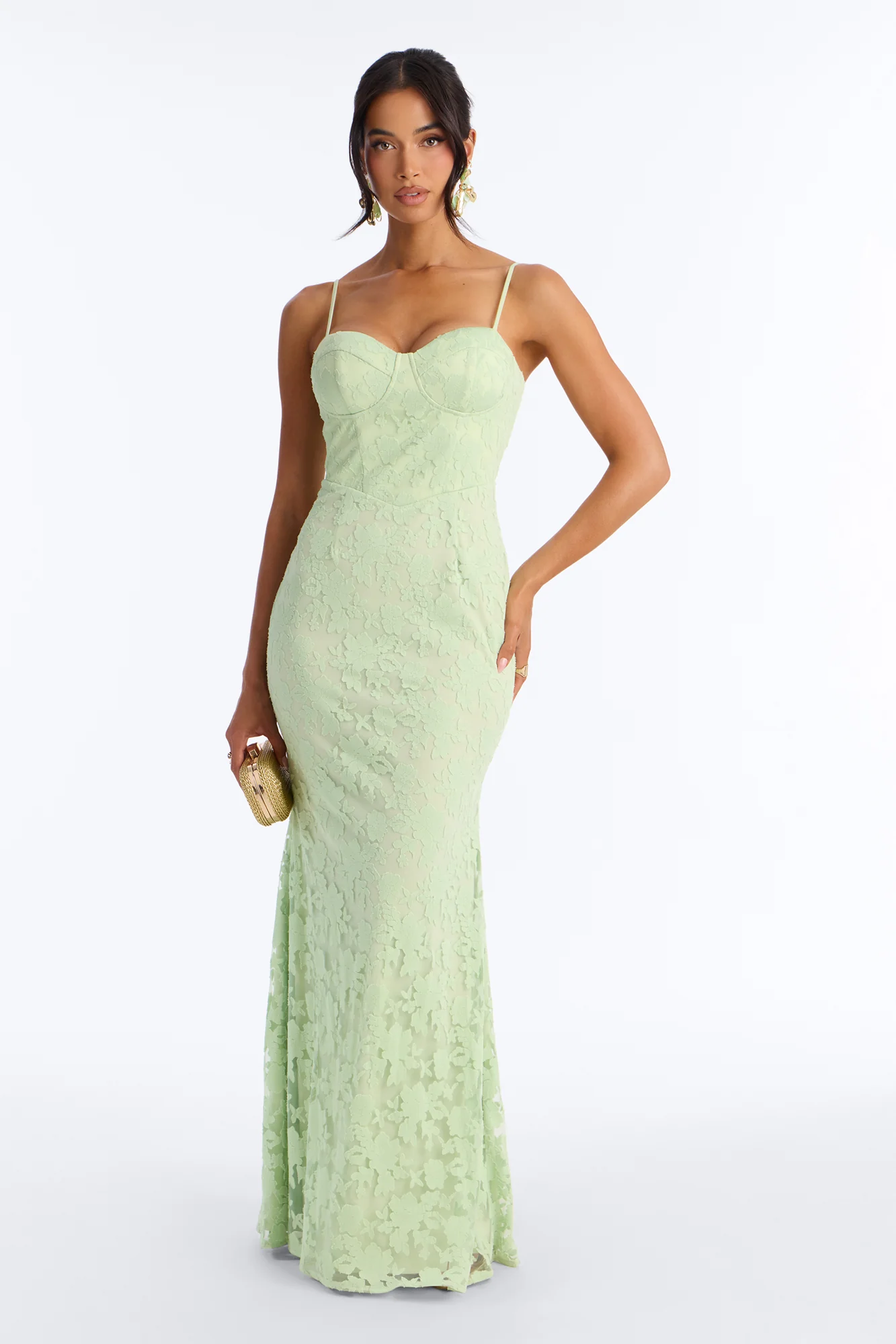Sweet As Can Be Gown - Sage