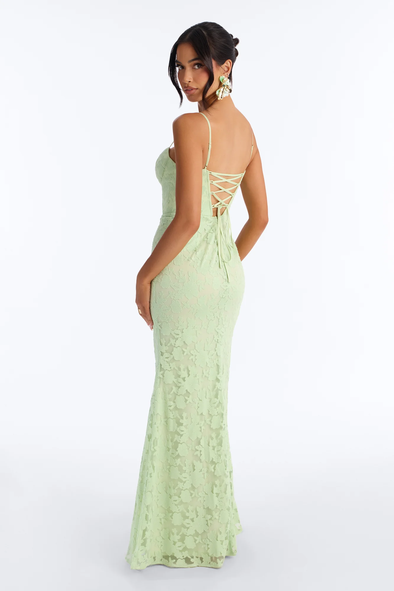 Sweet As Can Be Gown - Sage - Image 4