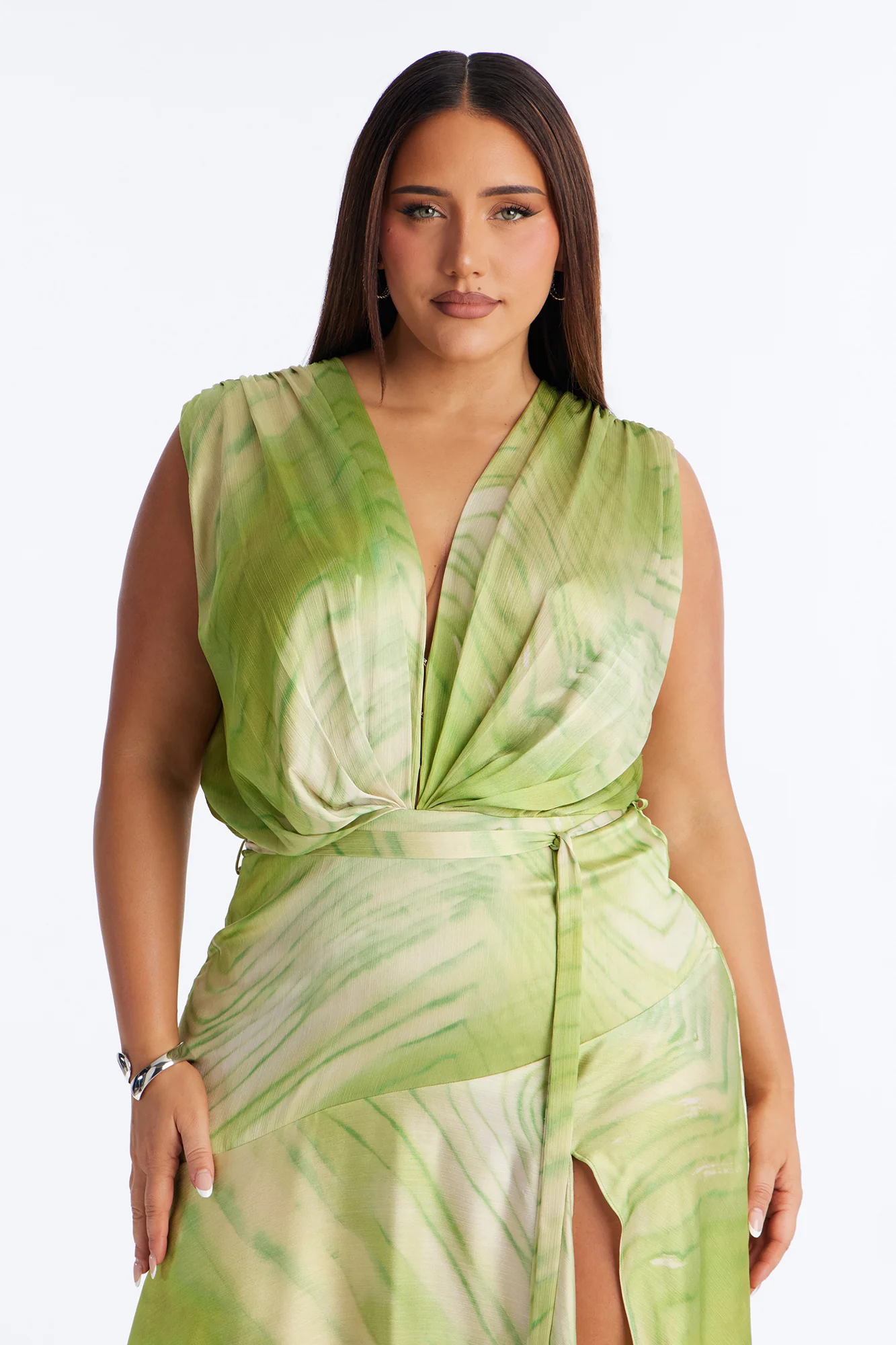 Sweet Escape Satin Maxi Dress - Periwinkle - Image 5