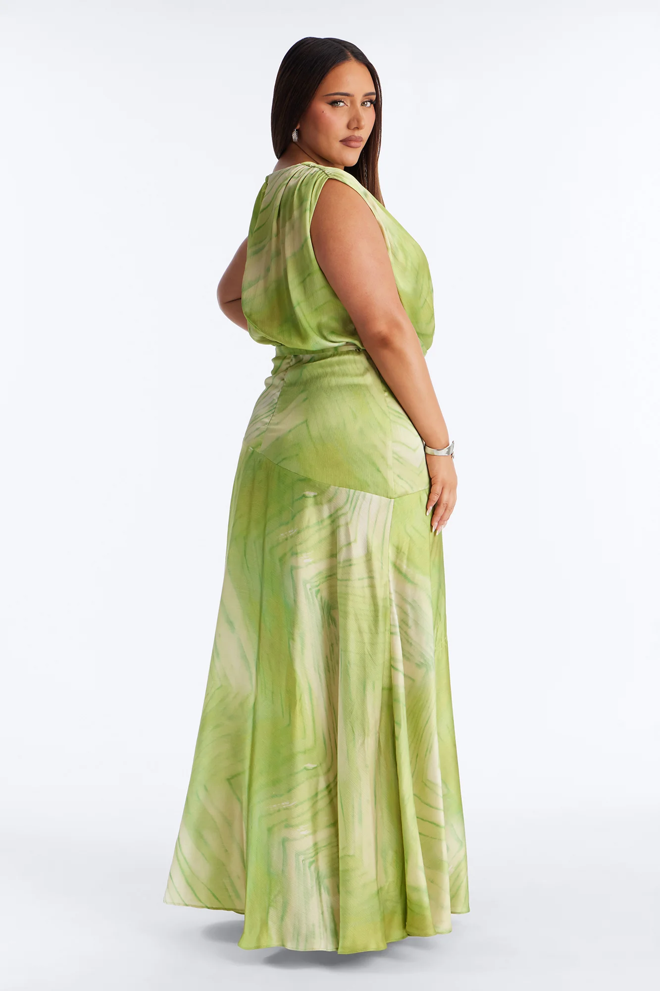 Sweet Escape Satin Maxi Dress - Periwinkle - Image 6