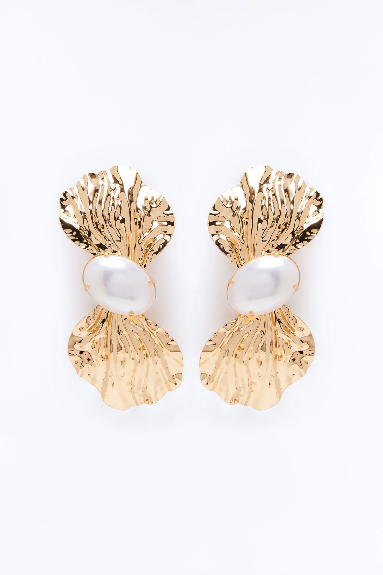 Sweet Facet Drop Earrings - Gold