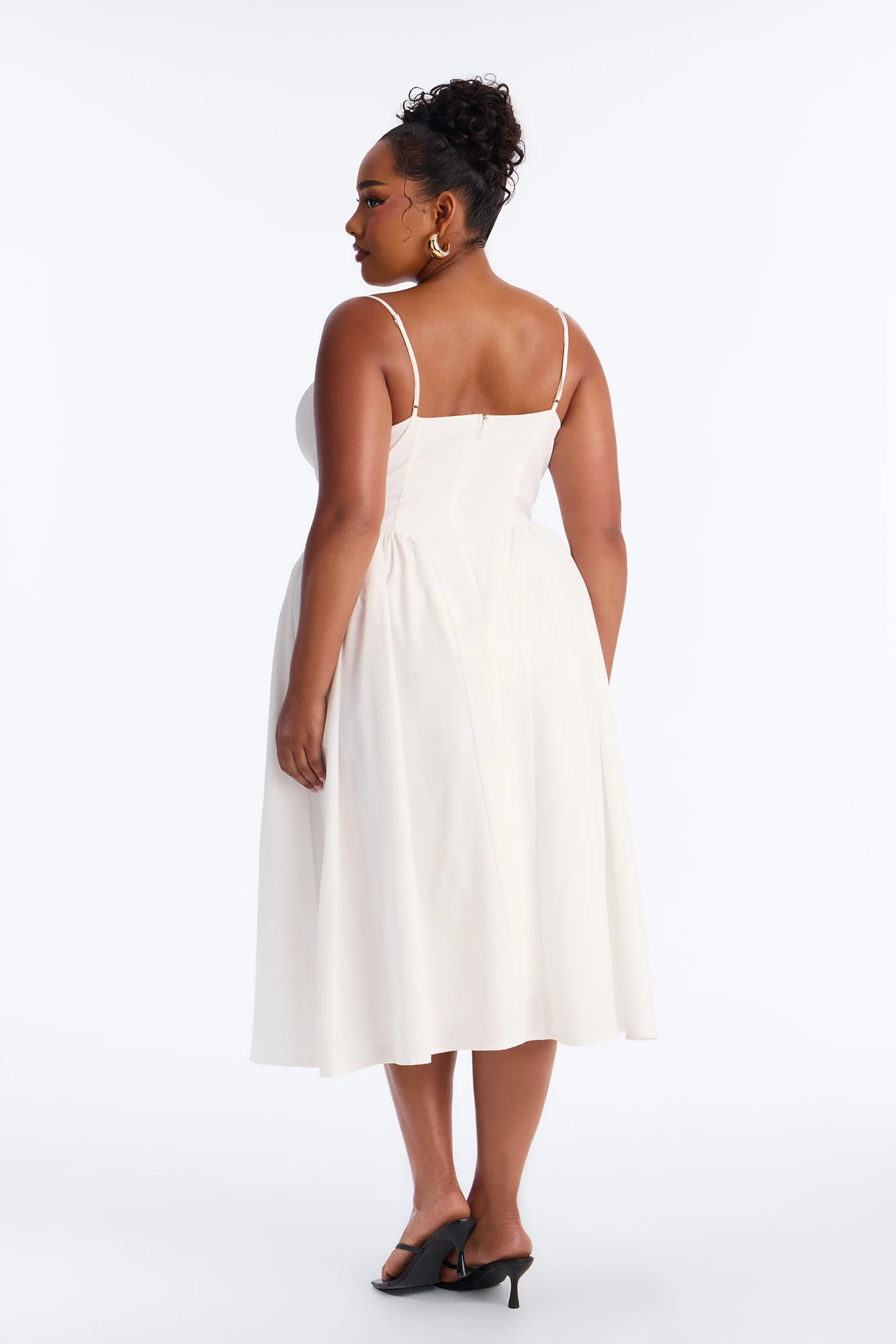 Sweet Love Corset Midi Dress - White - Image 7