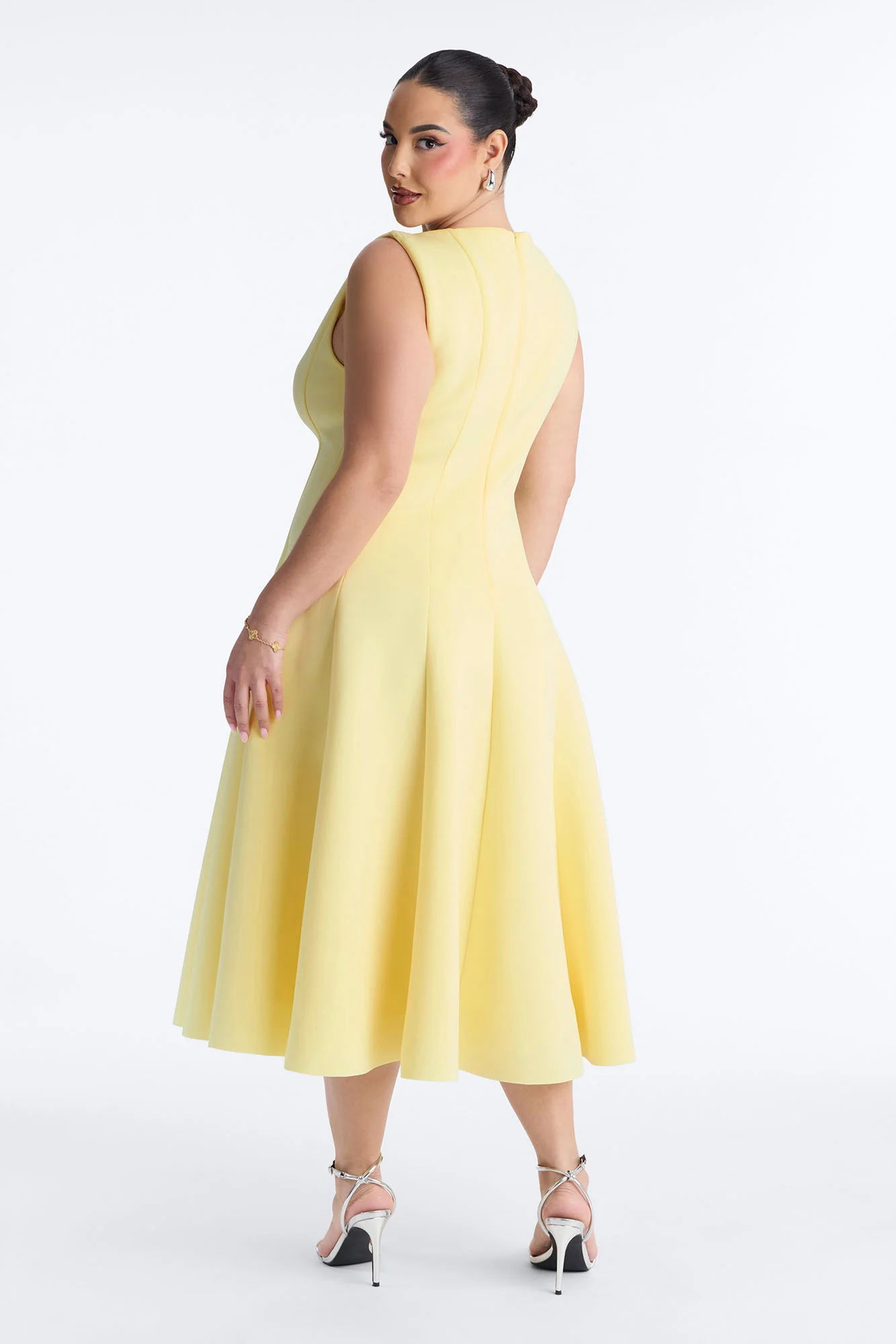 Sweet Sunday Pleated Midi Dress - Butter Yellow - Image 6
