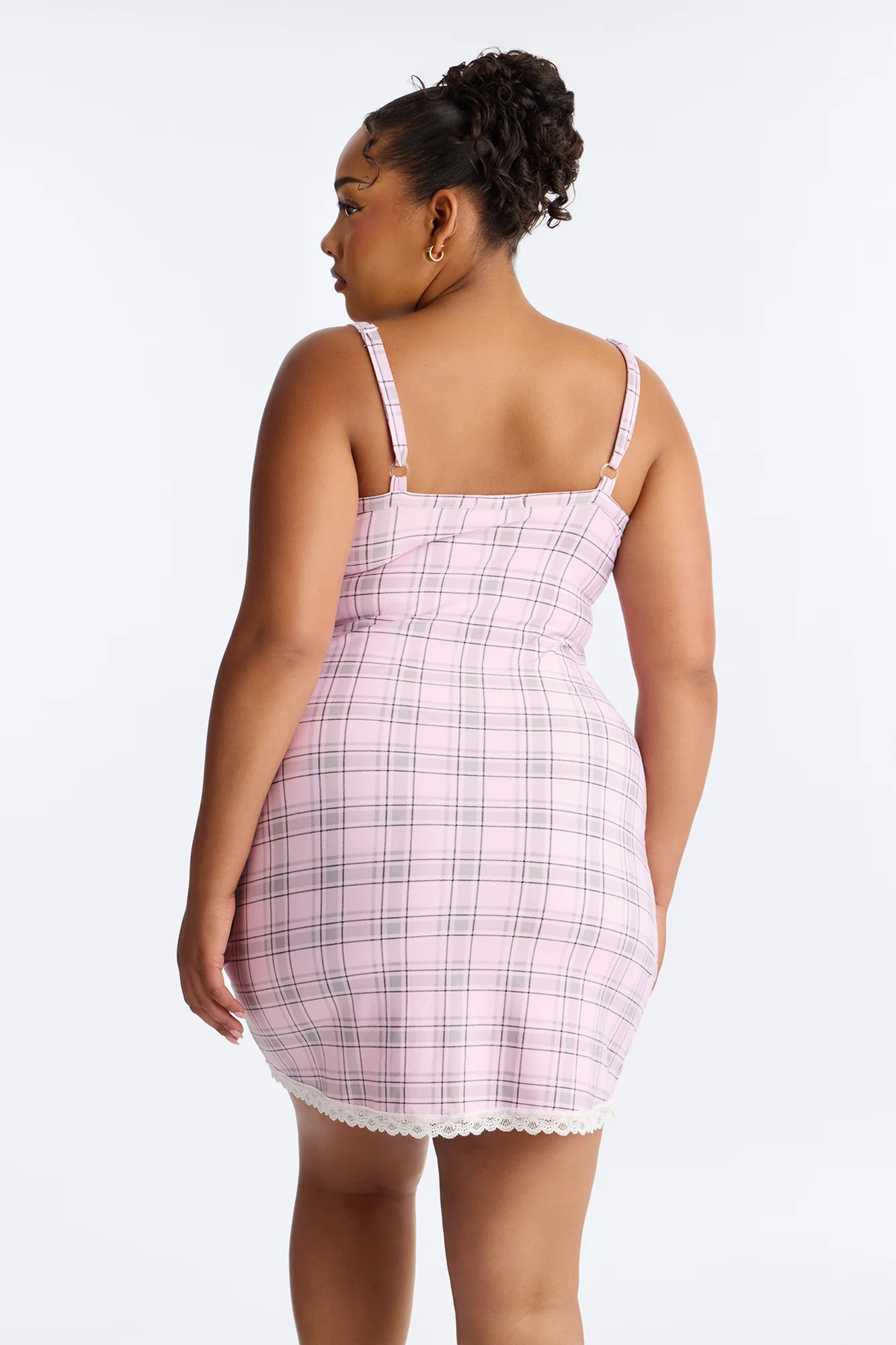 Sweet With An Edge PJ Cami Sleep Dress - Pink/combo - Image 6