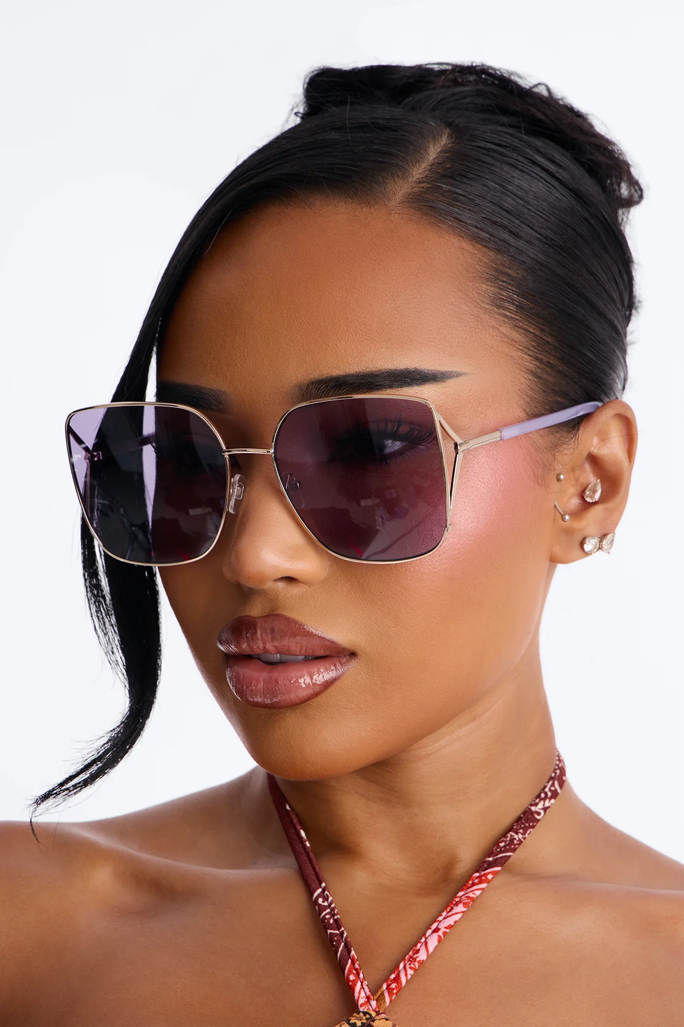 Sweeter Days Square Sunglasses - Purple