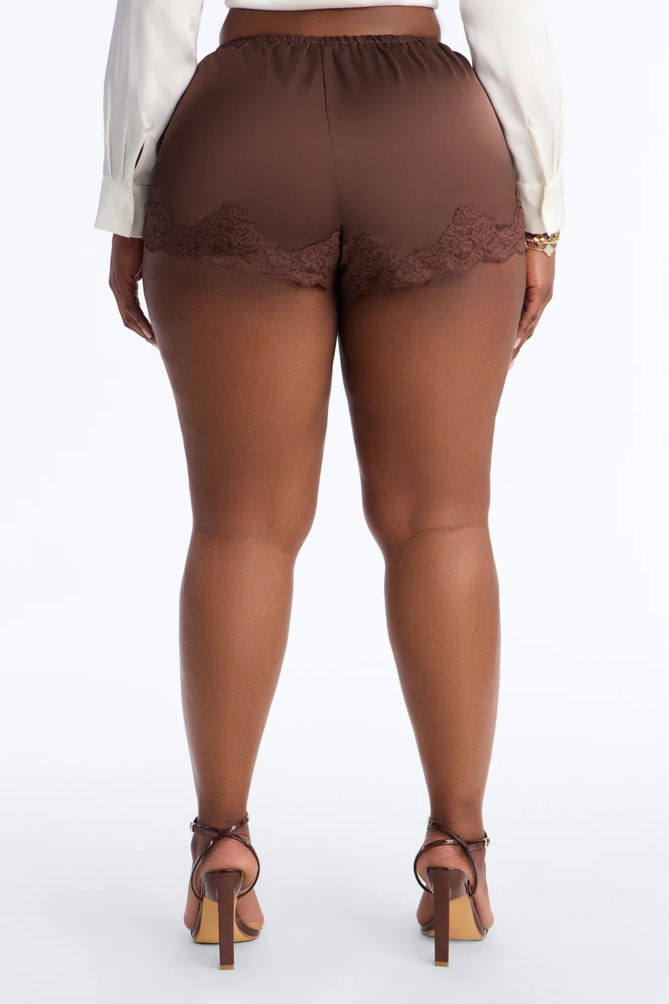 Sweetest Love Satin Short - Chocolate - Image 8