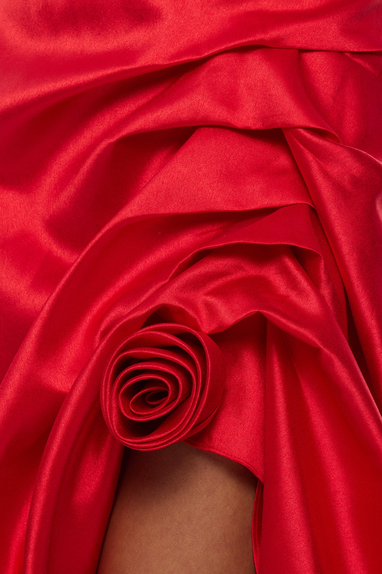 Swept Away Taffeta Gown - Red - Image 3