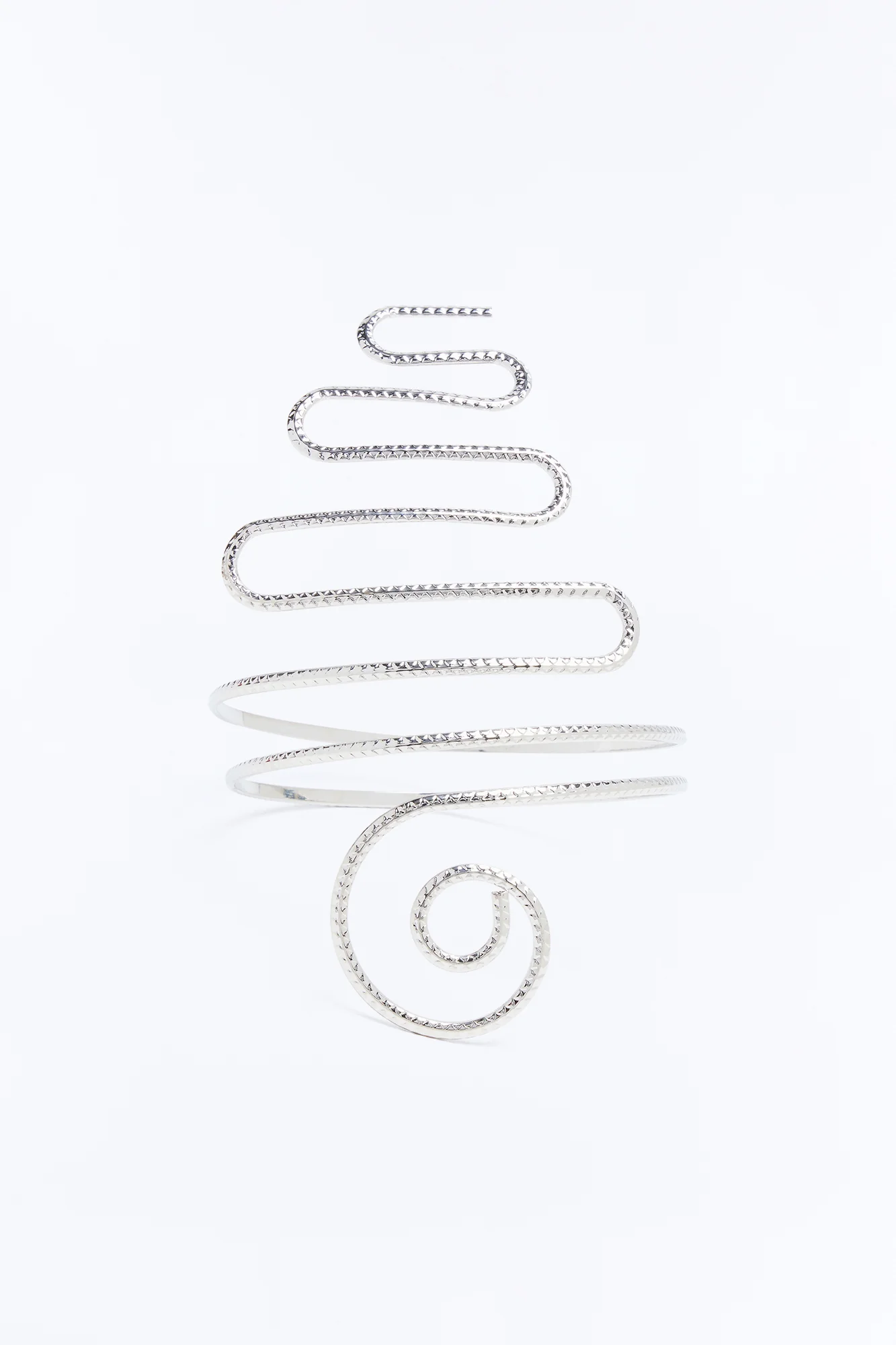 Swirling Arm Cuff - Silver - Image 3