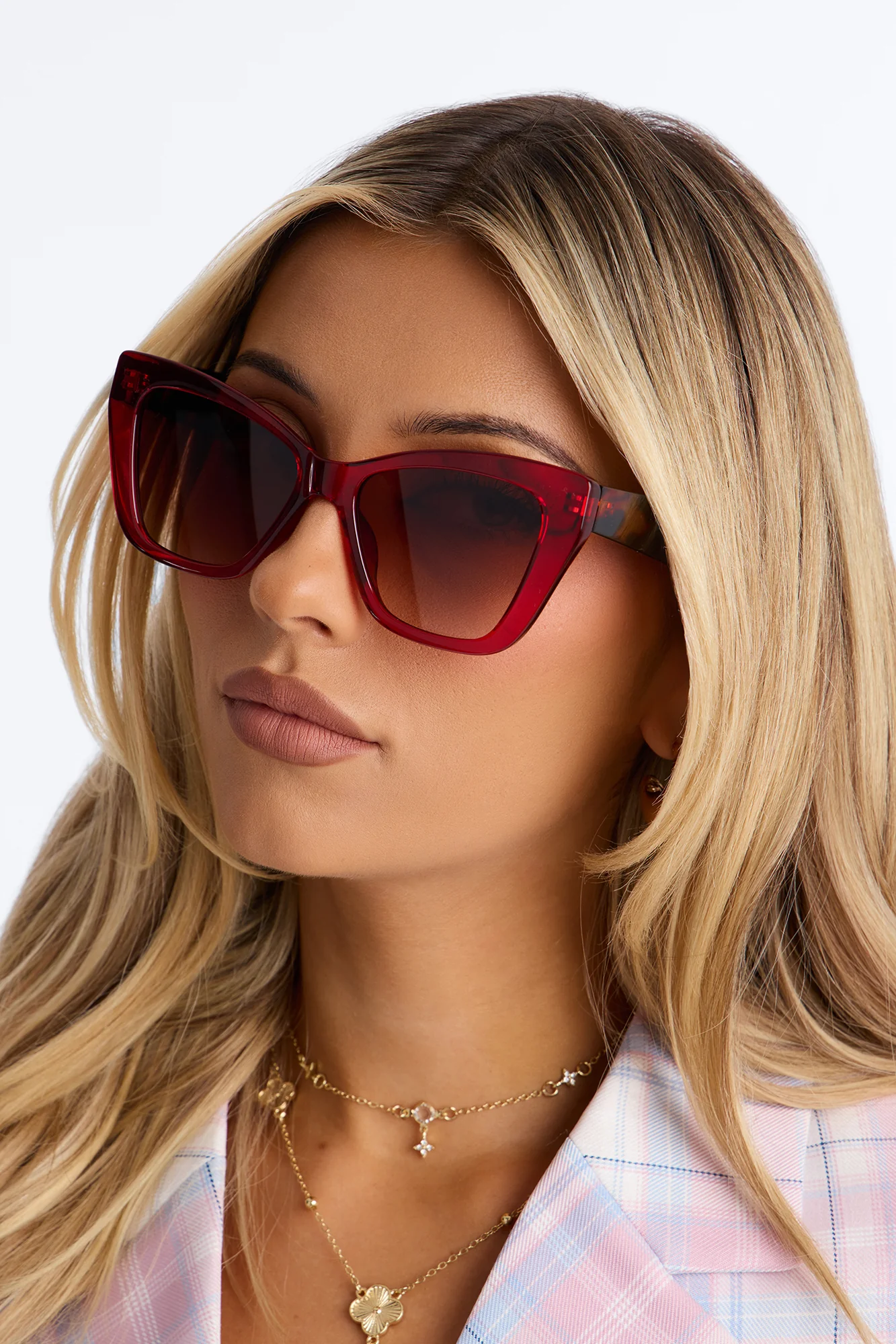 Take The Edge Off Sunglasses - Tortoise/Red