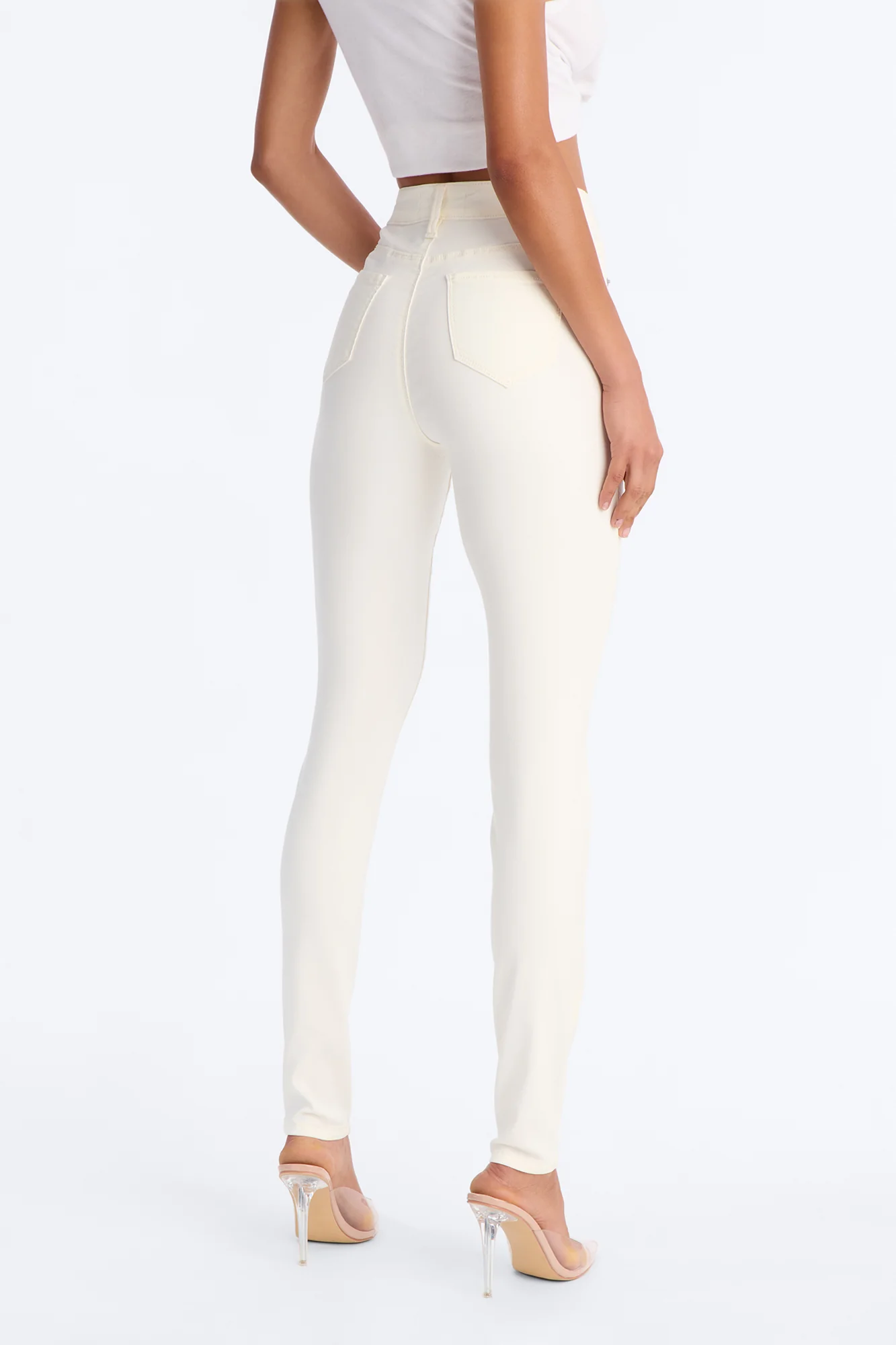 Tall Hyperstretch Skinny Pants - Ivory - Image 3