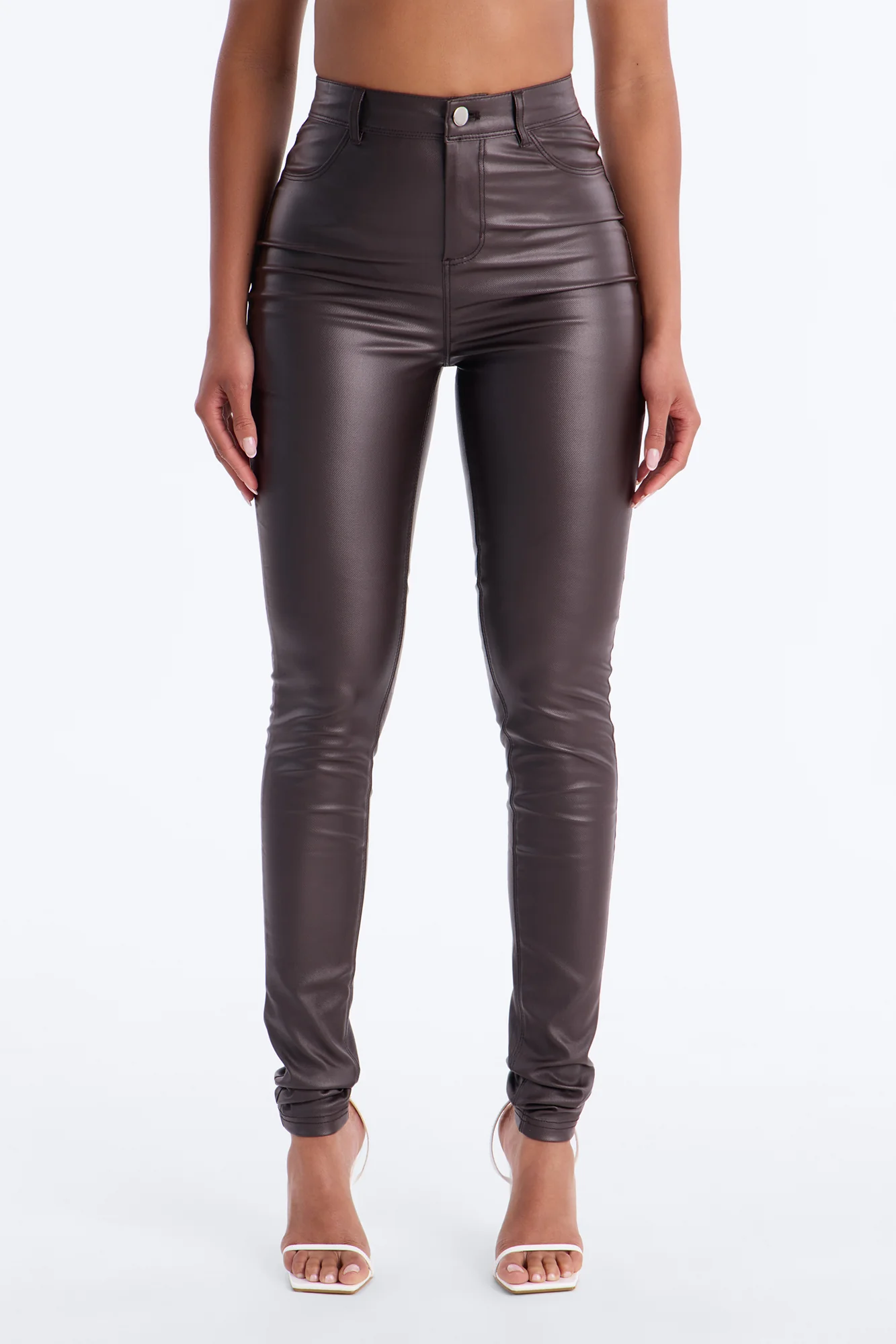 Tall Sammie High Rise Pants - Chocolate - Image 2