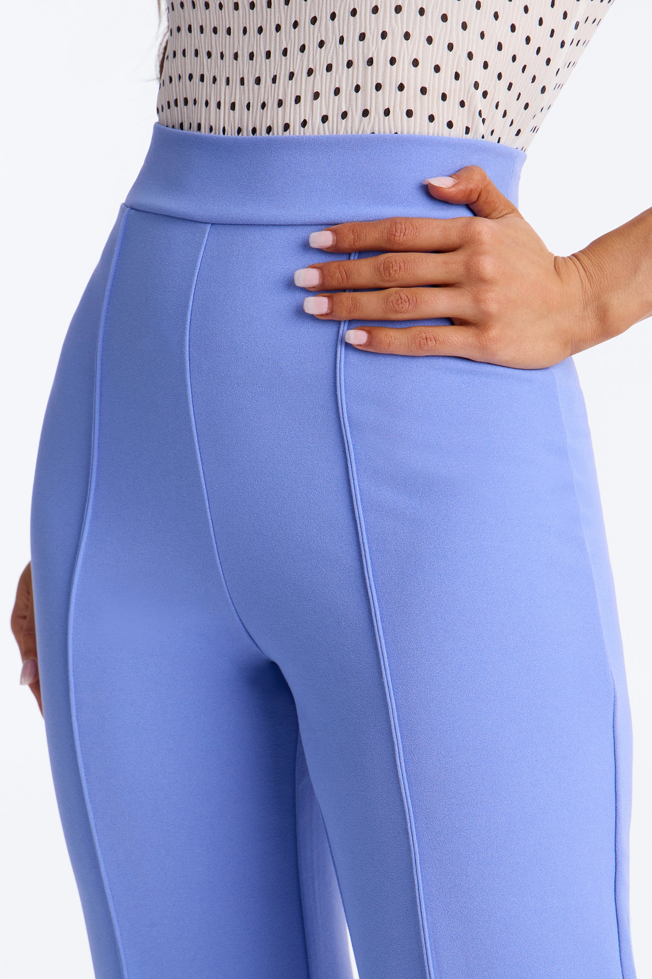 Tall Victoria High Waisted Dress Pants - Periwinkle - Image 3
