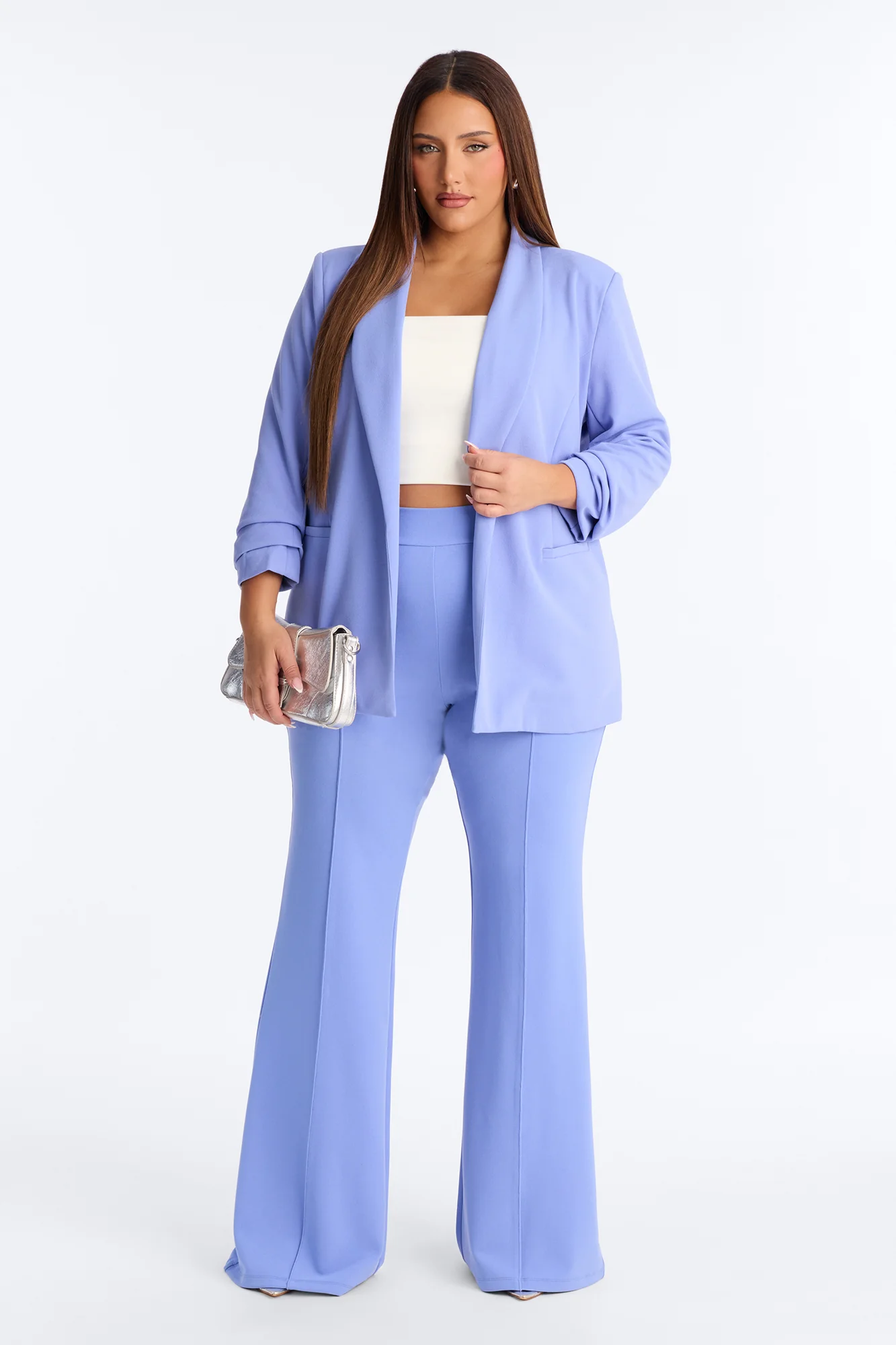 Tall Victoria High Waisted Dress Pants - Periwinkle - Image 5