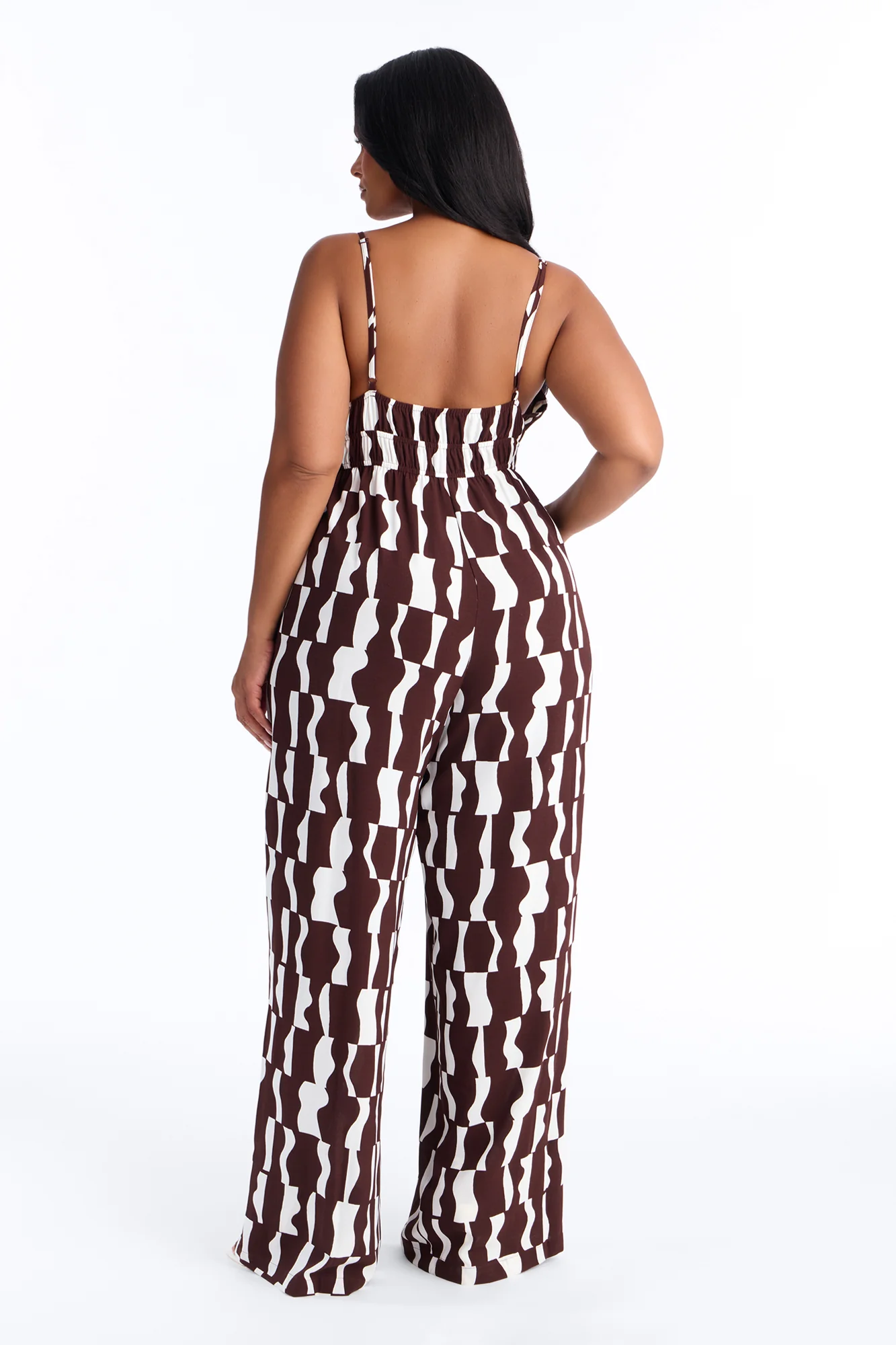 Tammi Wide Leg Jumpsuit - Chocolate - Image 8