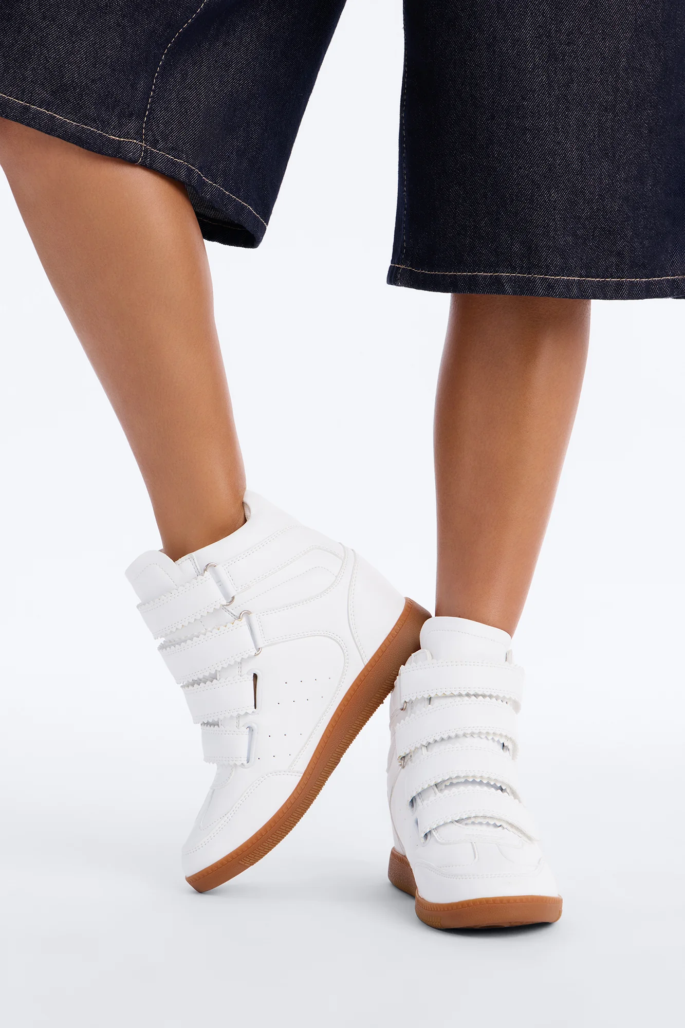 Tari Wedge Sneakers - White - Image 3
