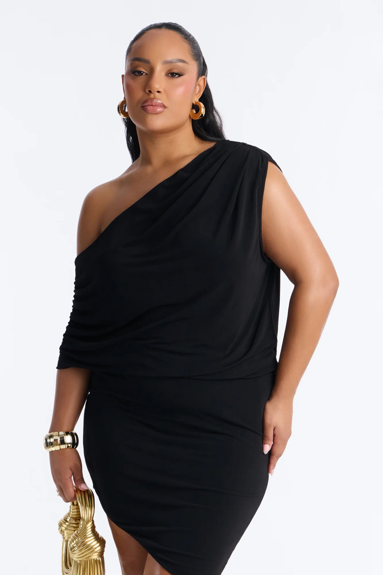 Taryn Midi Dress - Black - Image 6
