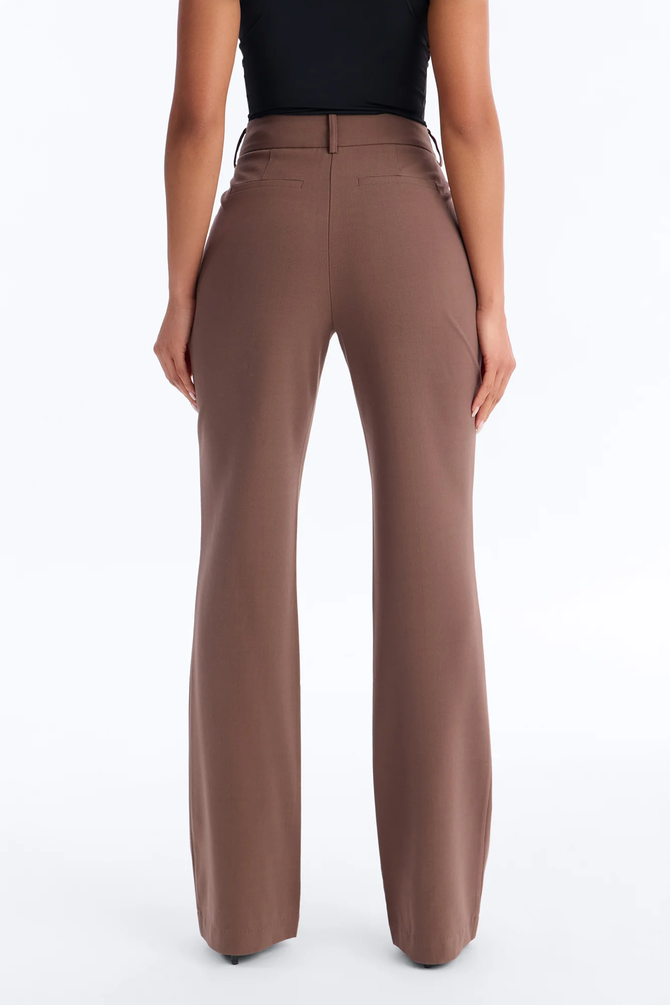 Tasha Dressy High Rise Pants - Caffe - Image 3