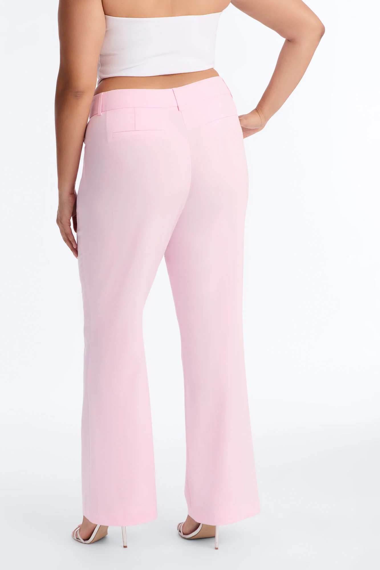 Tasha Dressy High Rise Pants - Light Pink - Image 7