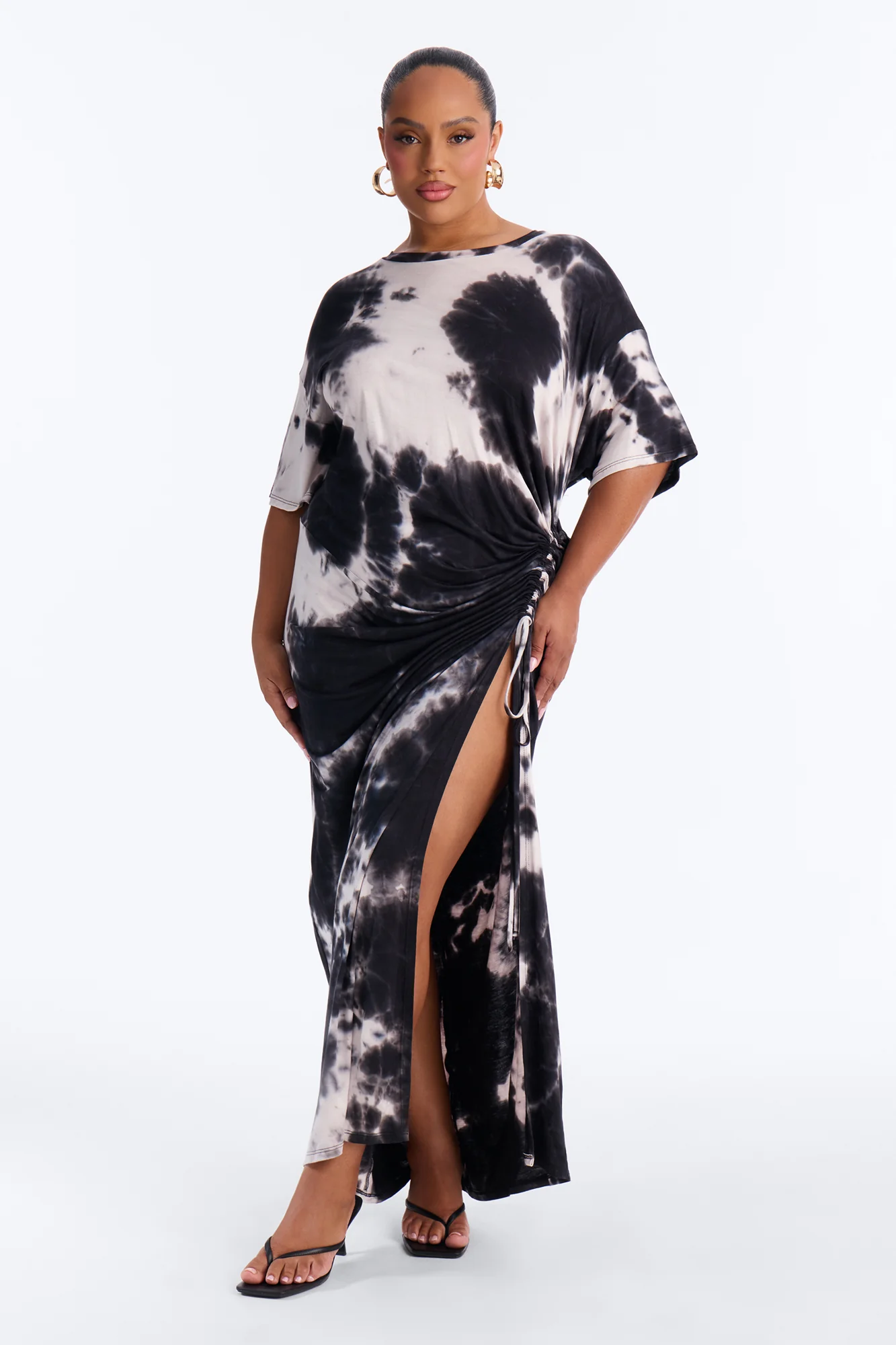 Tatum Tie Dye Maxi Dress - Black/combo - Image 5