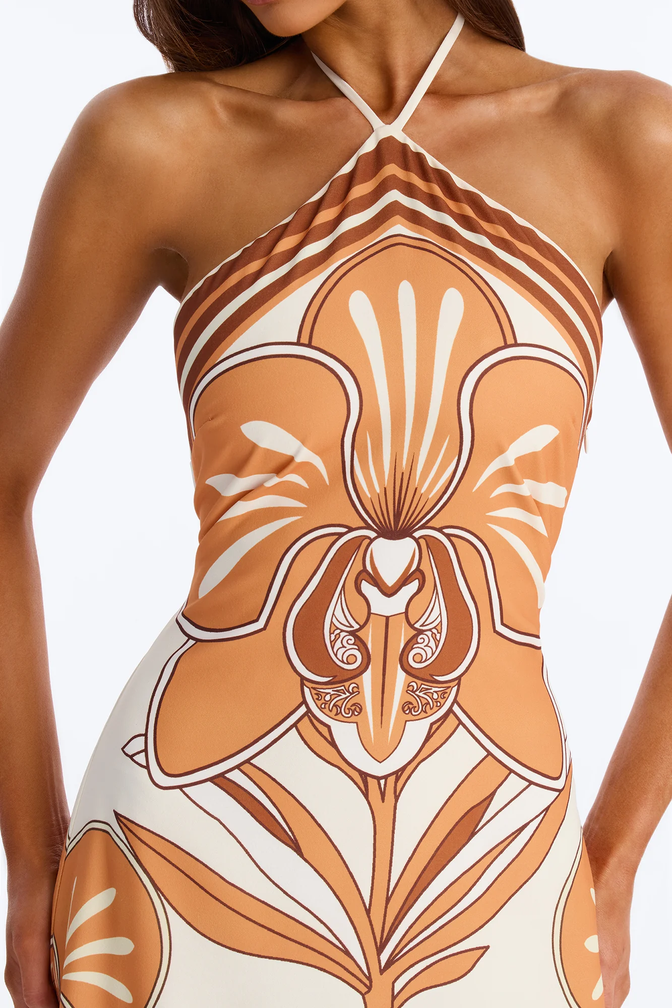 Tatyana Halter Maxi Dress - Ivory/combo - Image 3