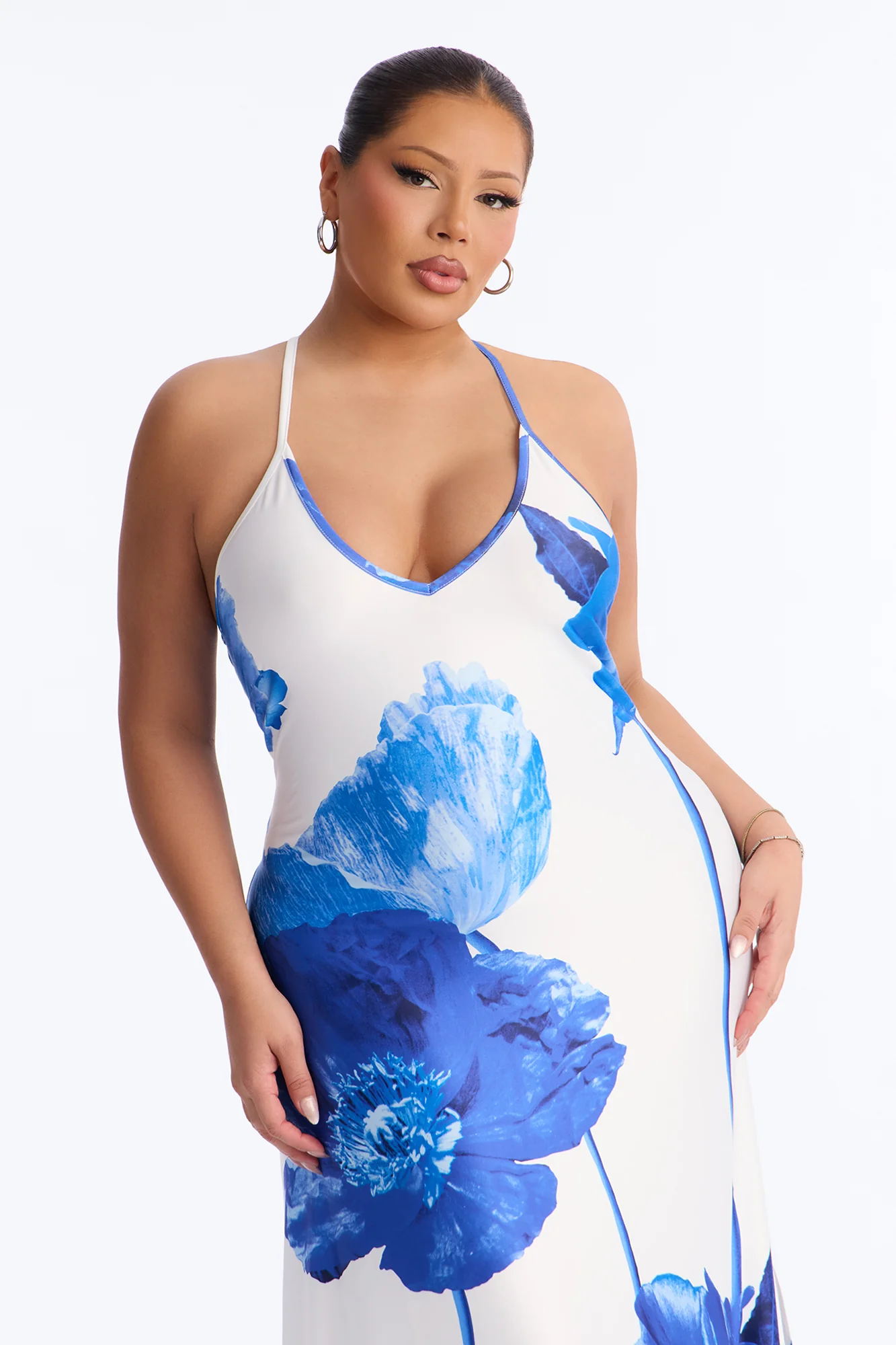 Taylor Strappy Back Maxi Dress - Blue/combo - Image 6