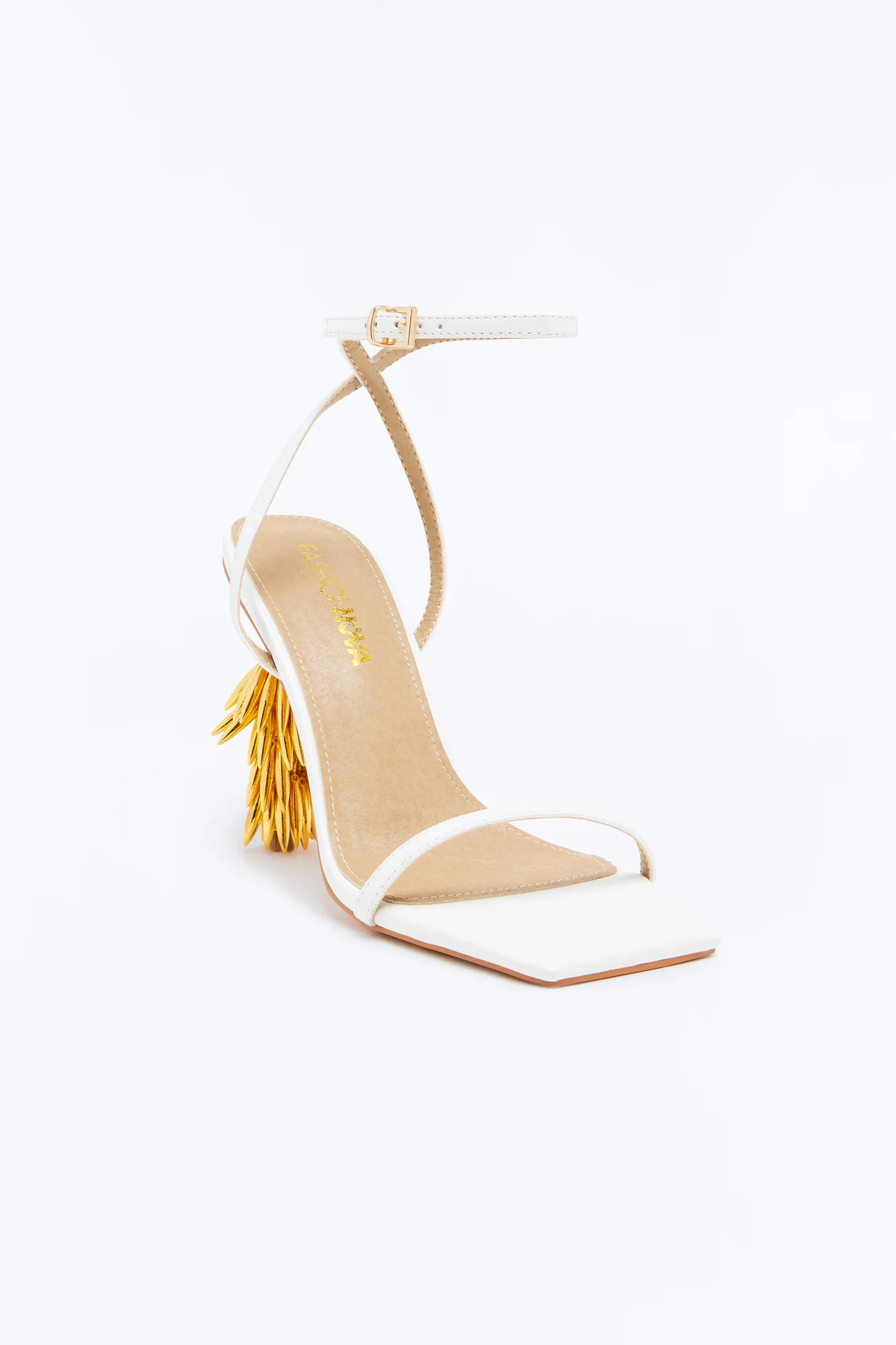 Tazzle Novelty Heels - White - Image 2