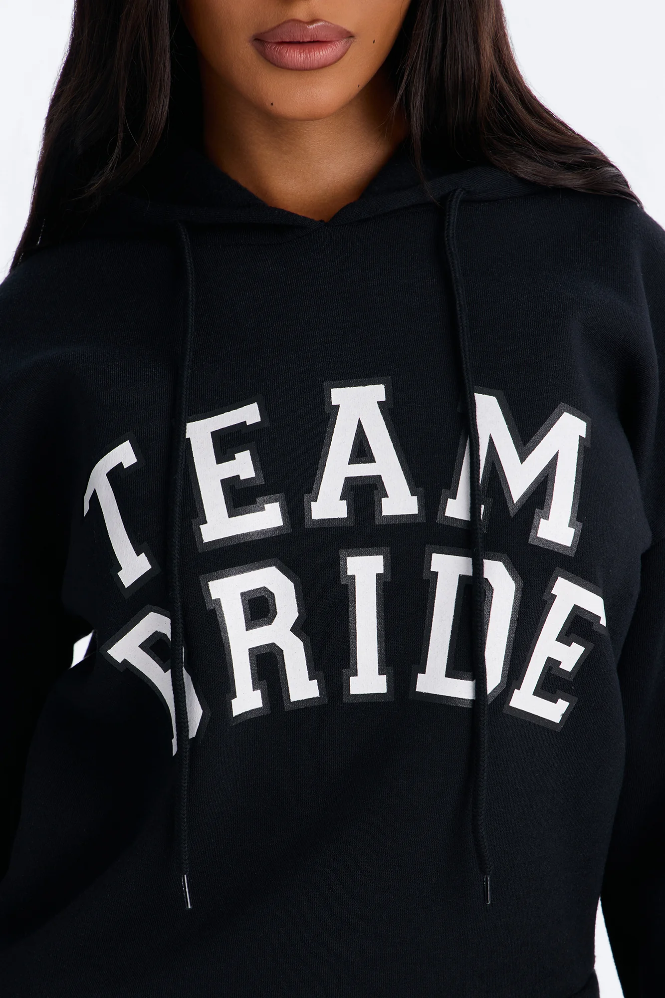 Team Bride PJ Hoodie & Sweatpant Set - Black - Image 3
