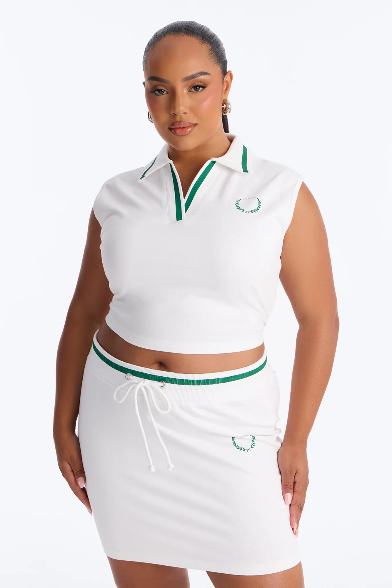 Tennis Champions Mini Skirt Set - White - Image 5