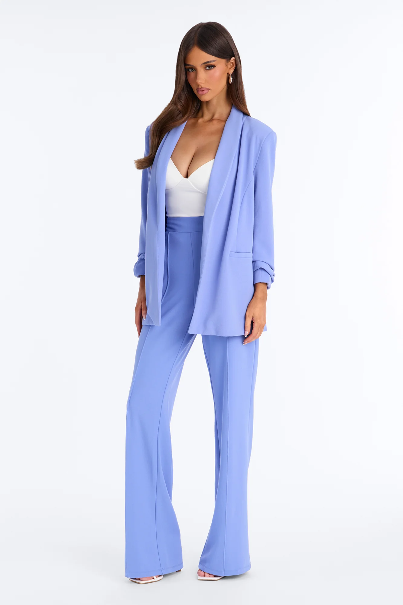 The Celine Blazer - Periwinkle