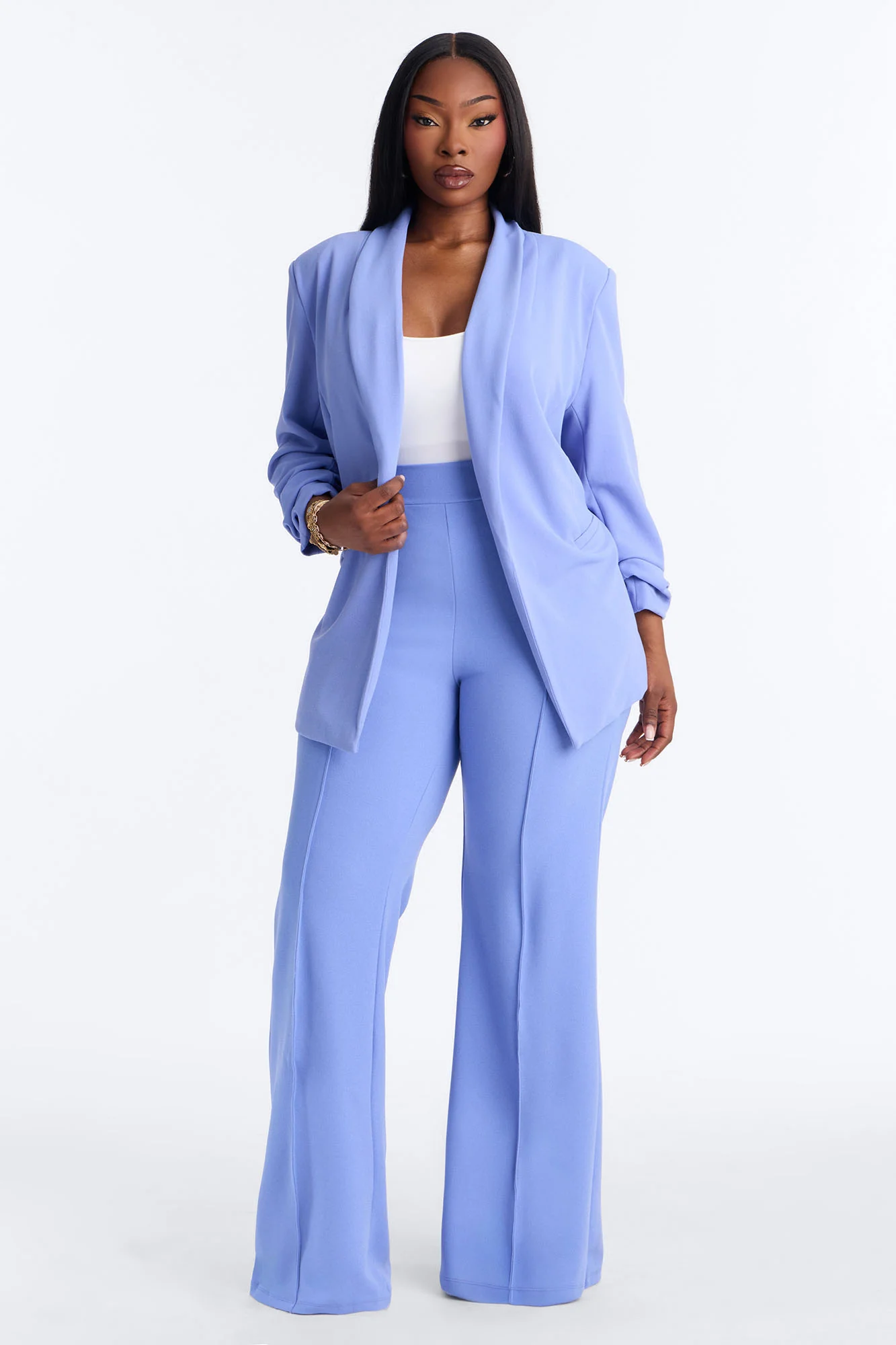 The Celine Blazer - Periwinkle - Image 6