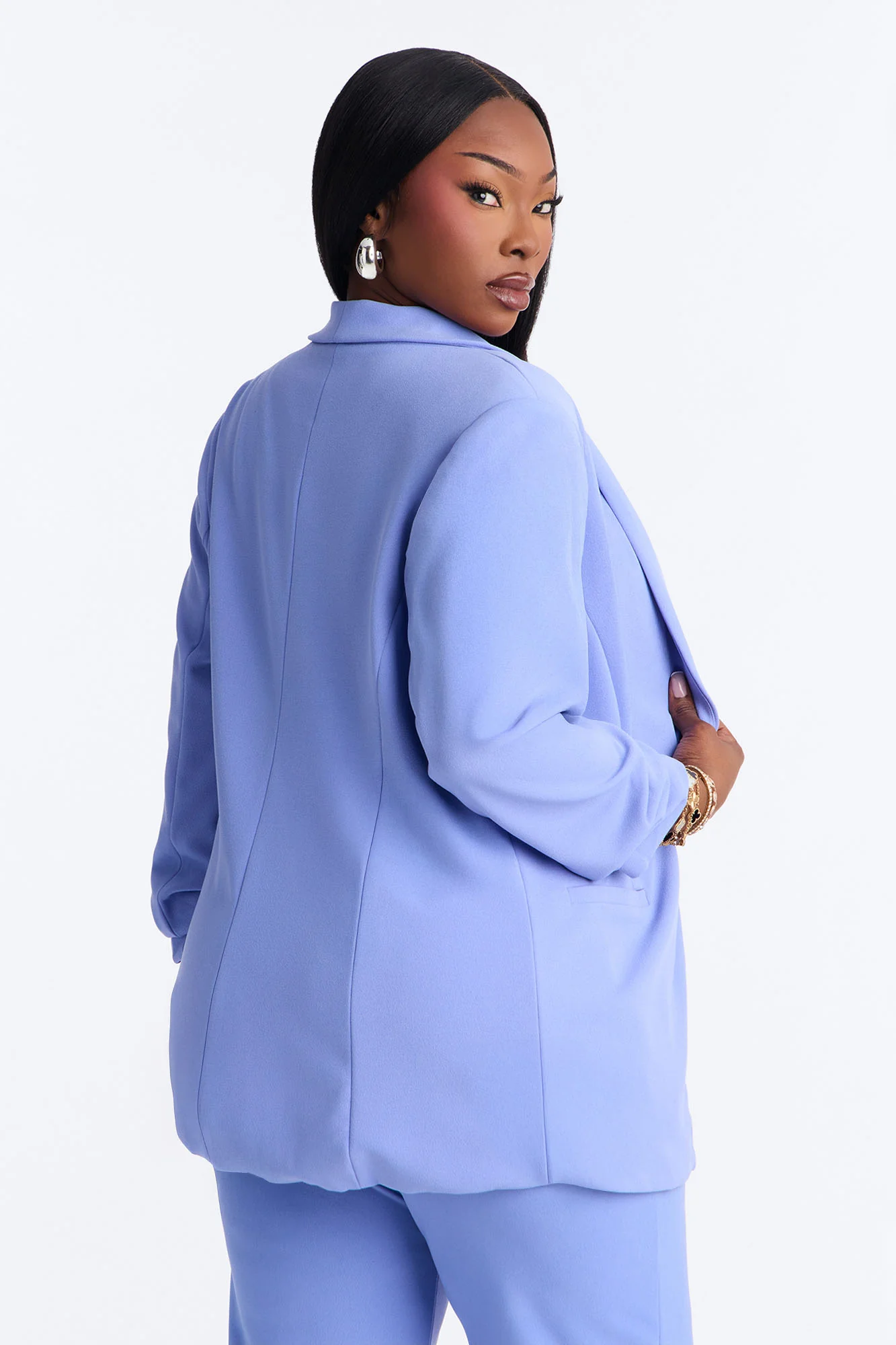 The Celine Blazer - Periwinkle - Image 7
