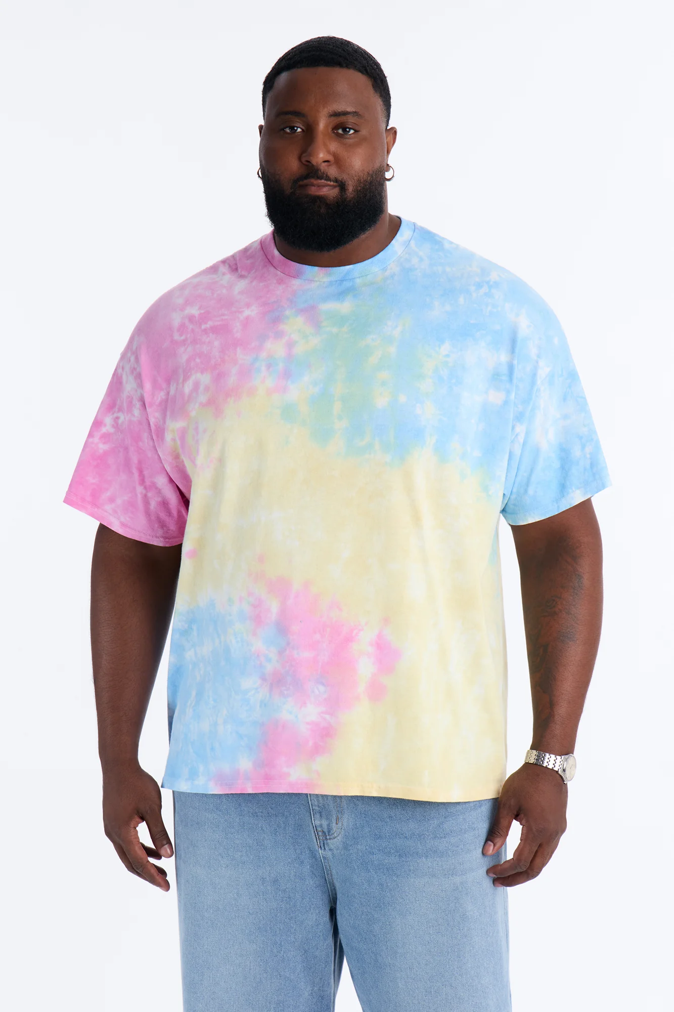 The Cloud Tie Dye Oversized Tee - Multi Color - Image 4