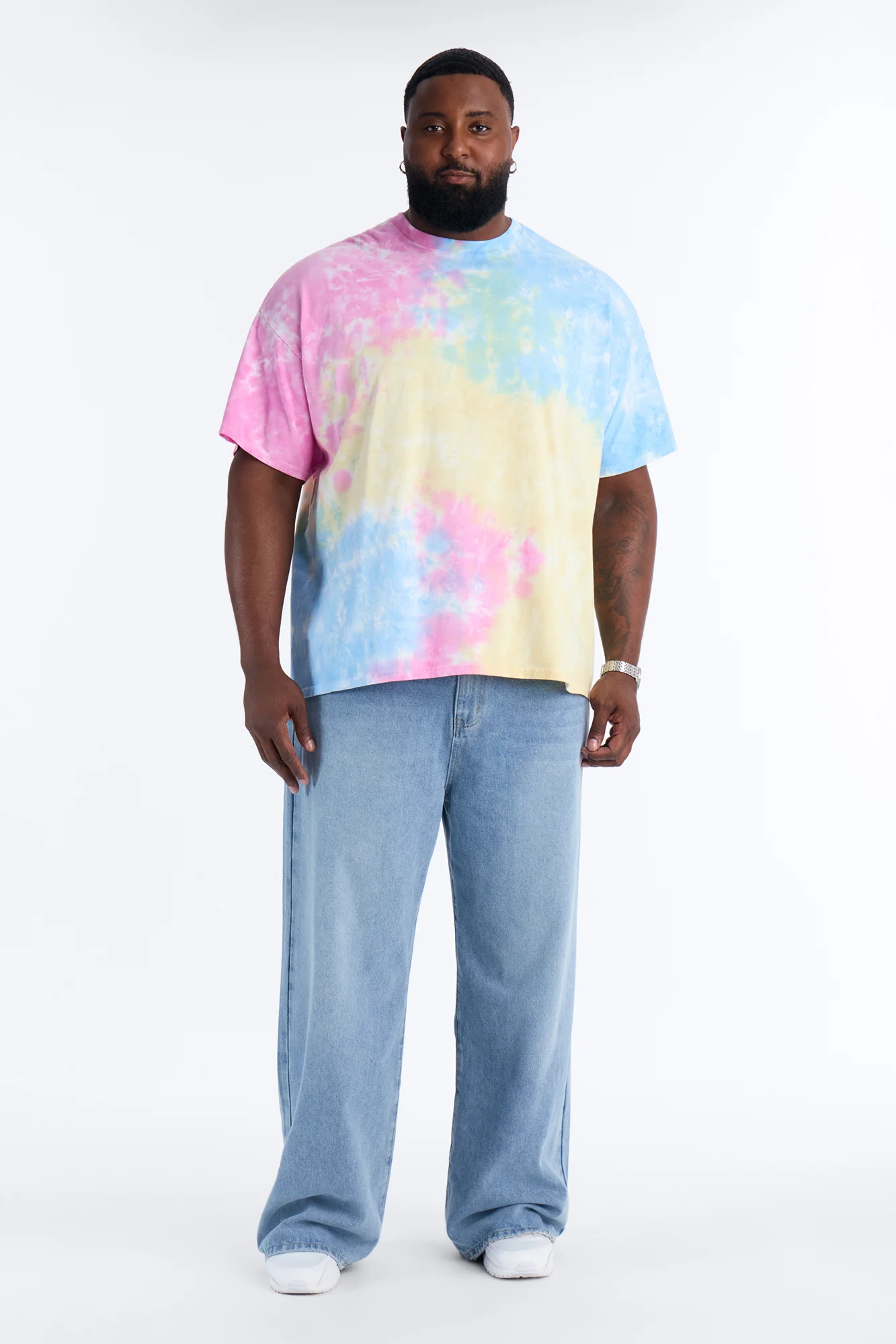 The Cloud Tie Dye Oversized Tee - Multi Color - Image 5