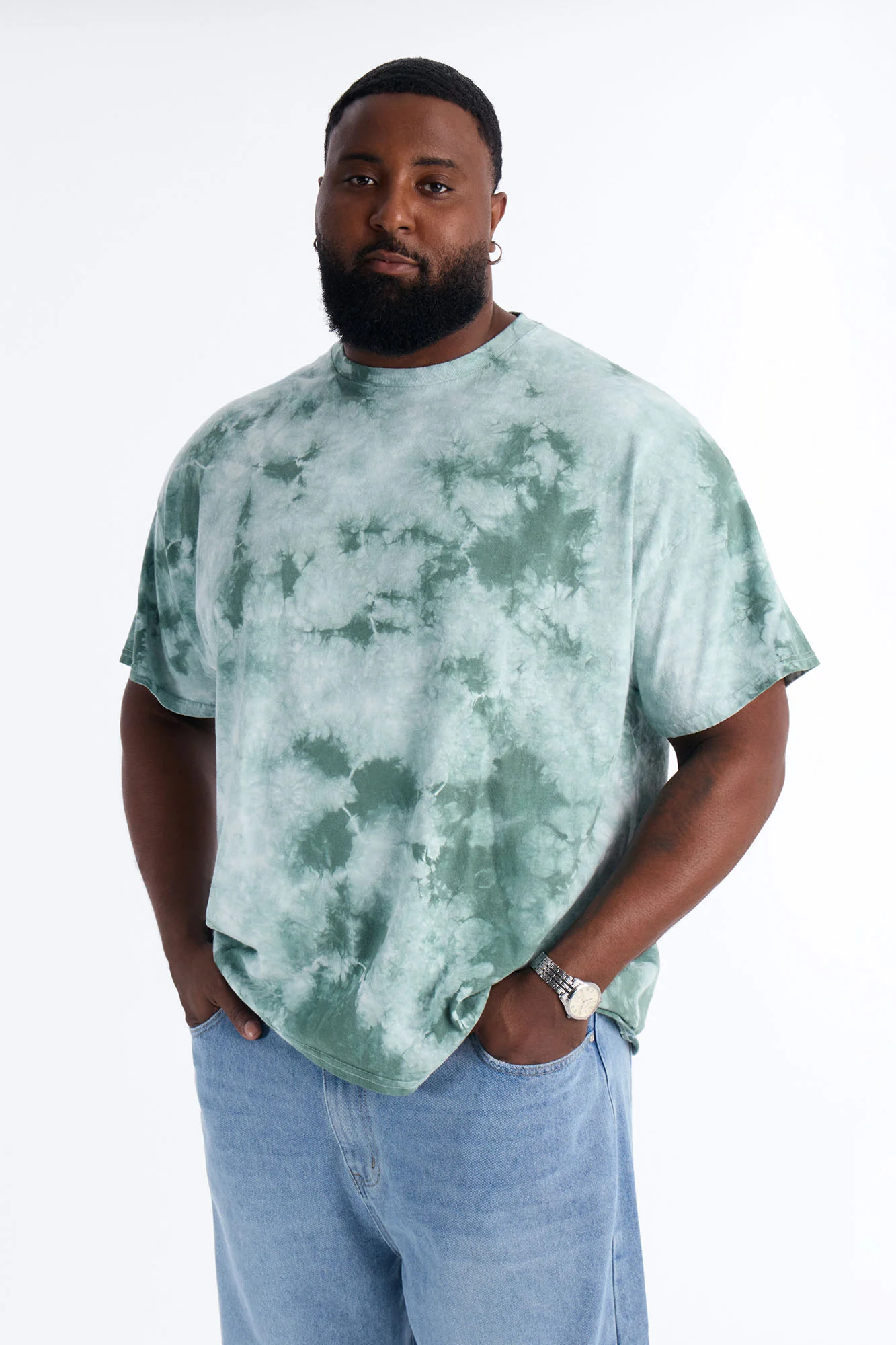 The Crystal Oversized Tee - Green/combo - Image 5