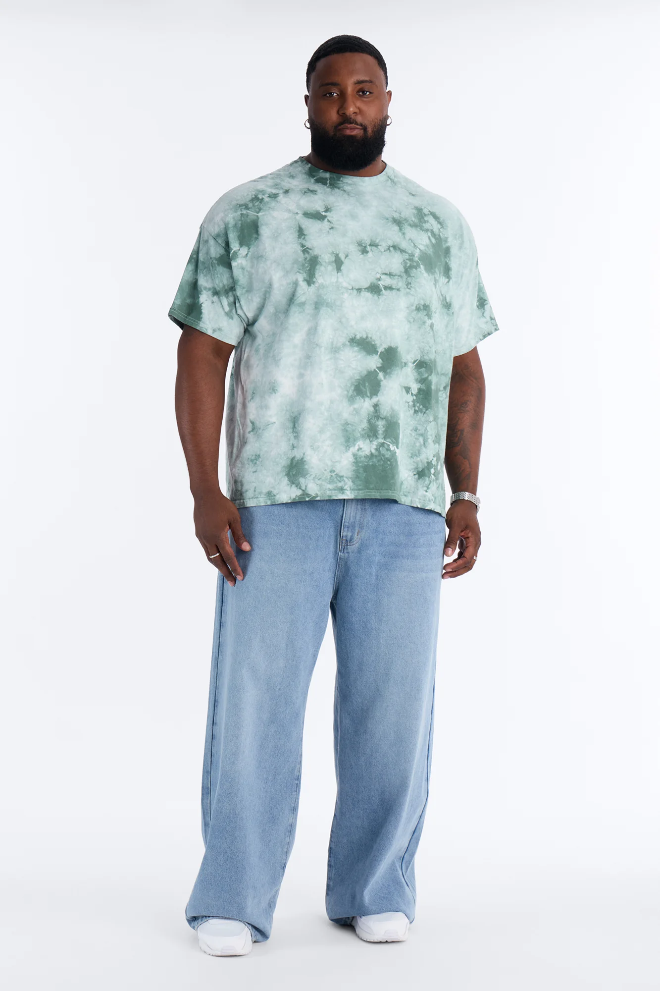 The Crystal Oversized Tee - Green/combo - Image 6
