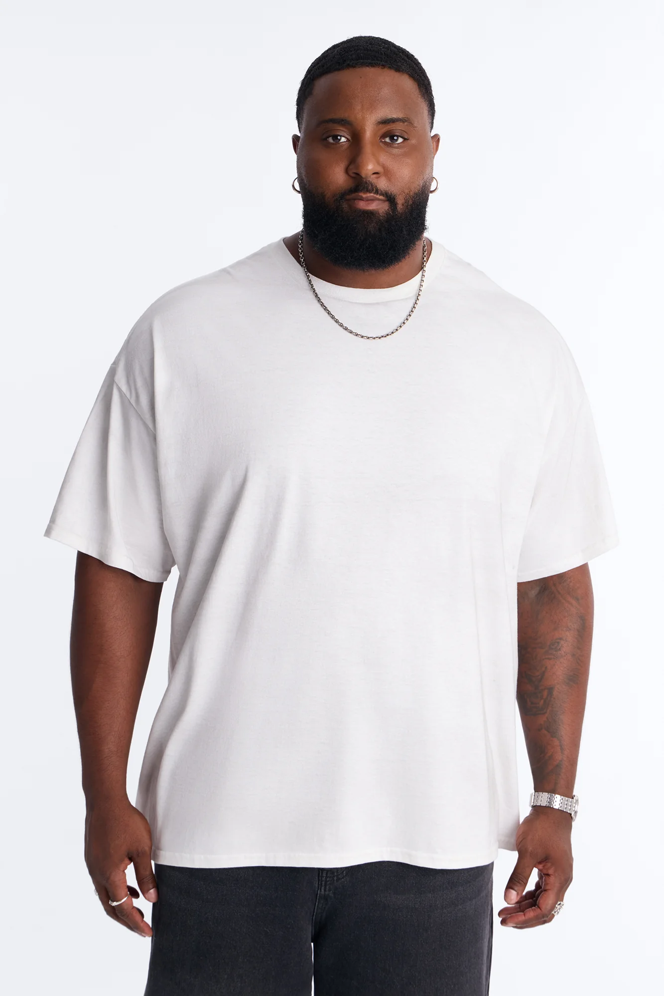 The Dirty Wash Oversized Tee - Off White - Image 4