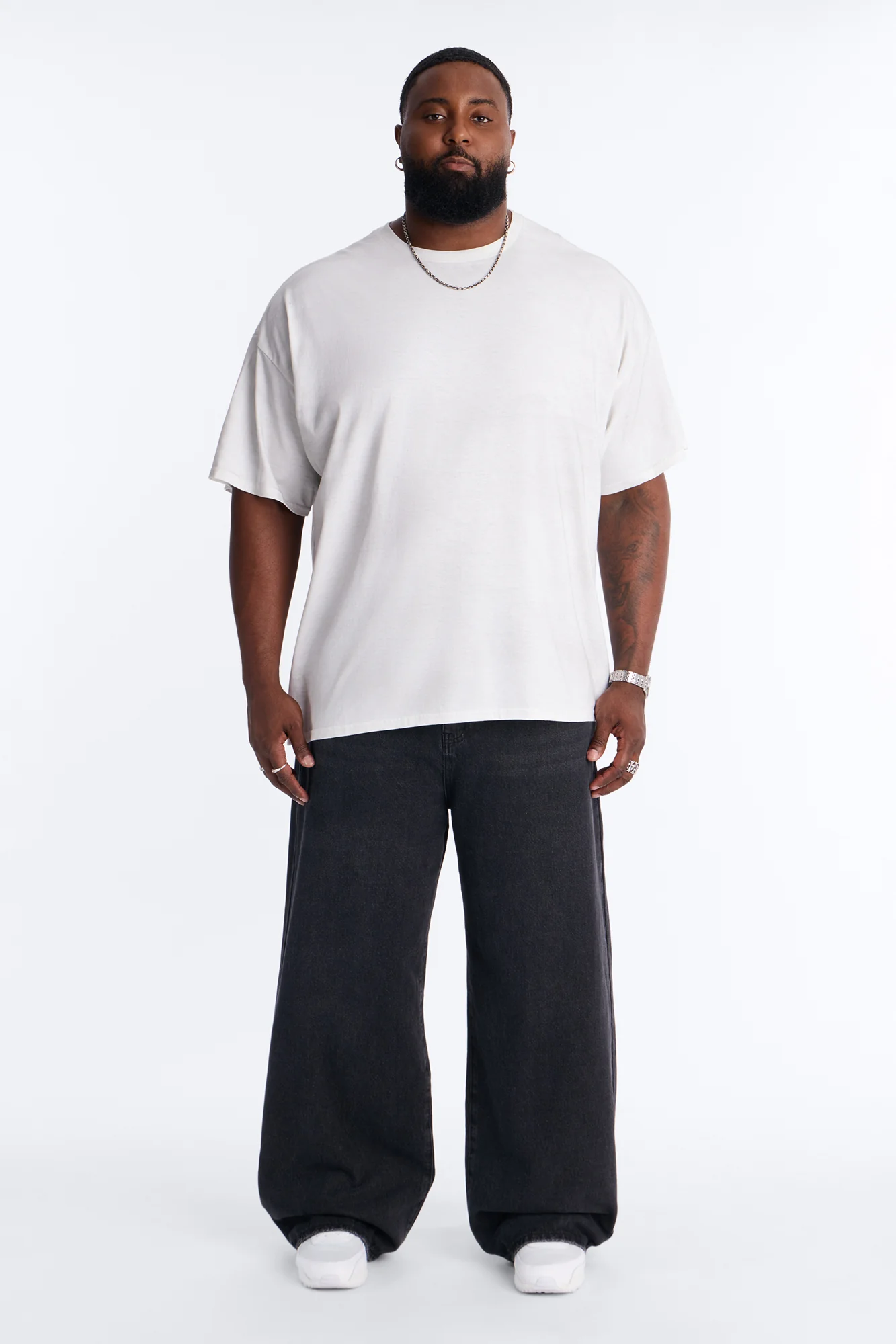 The Dirty Wash Oversized Tee - Off White - Image 5