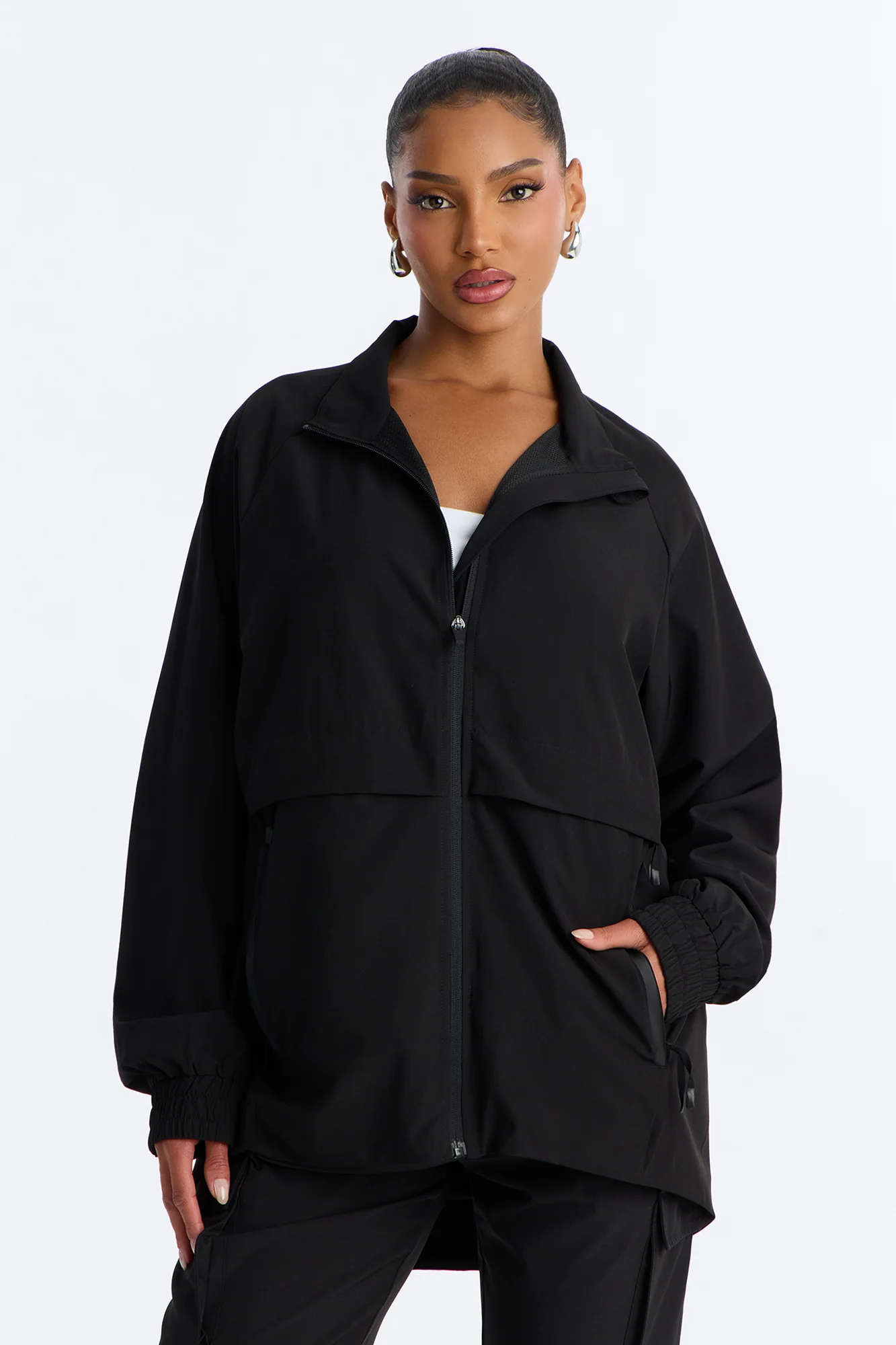 The Early Shift Scrub Jacket - Black - Image 2