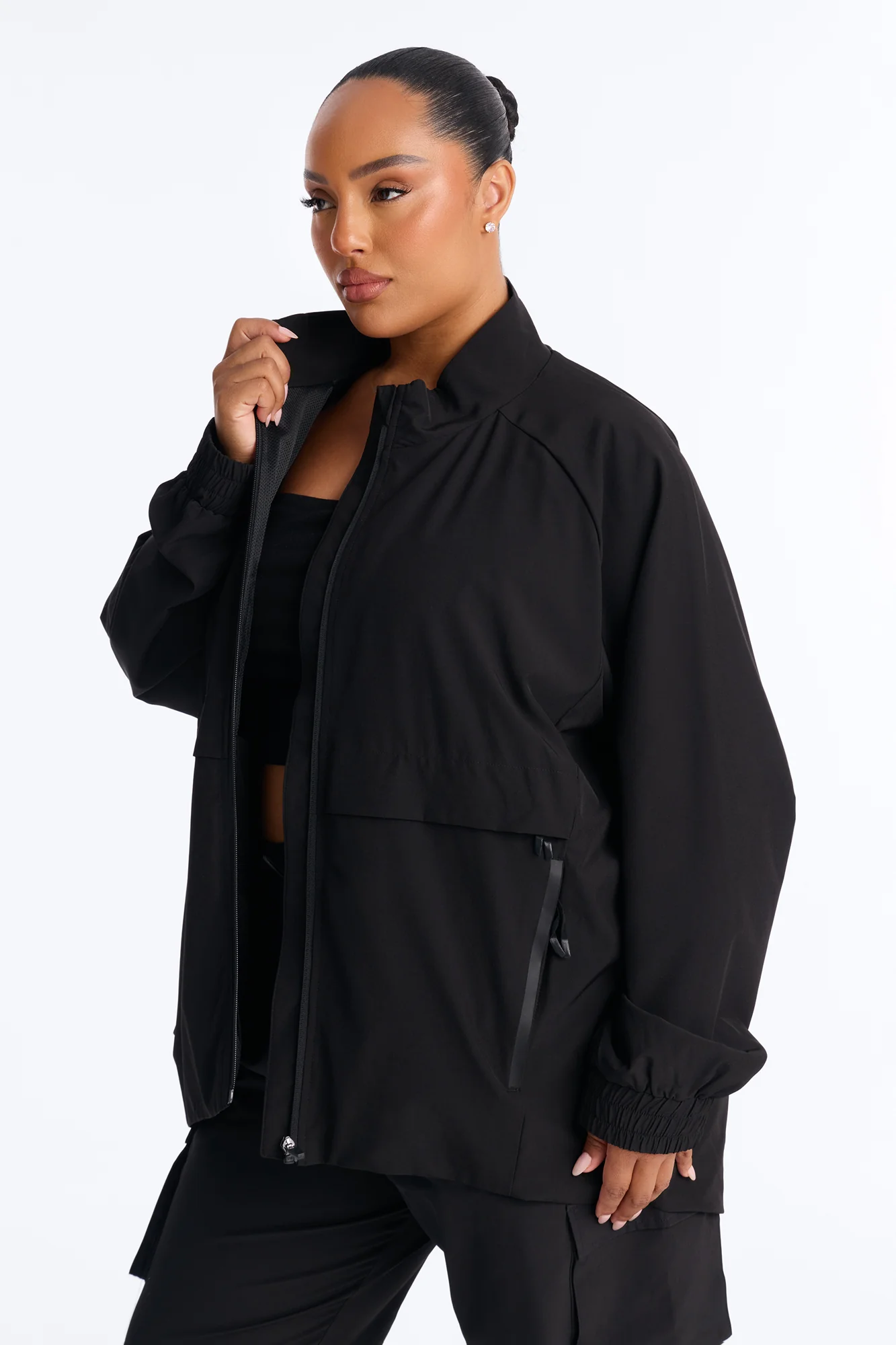 The Early Shift Scrub Jacket - Black - Image 5