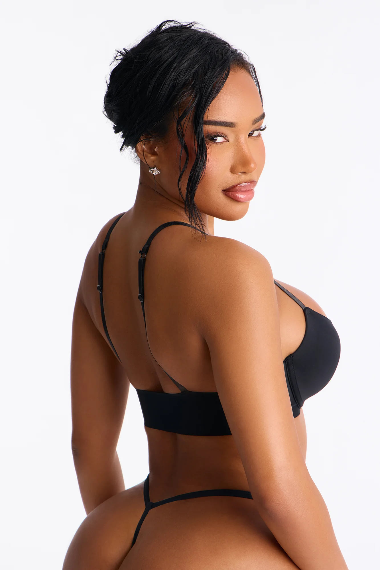 The Easy Way Demi Light Push Up Bra - Black - Image 3