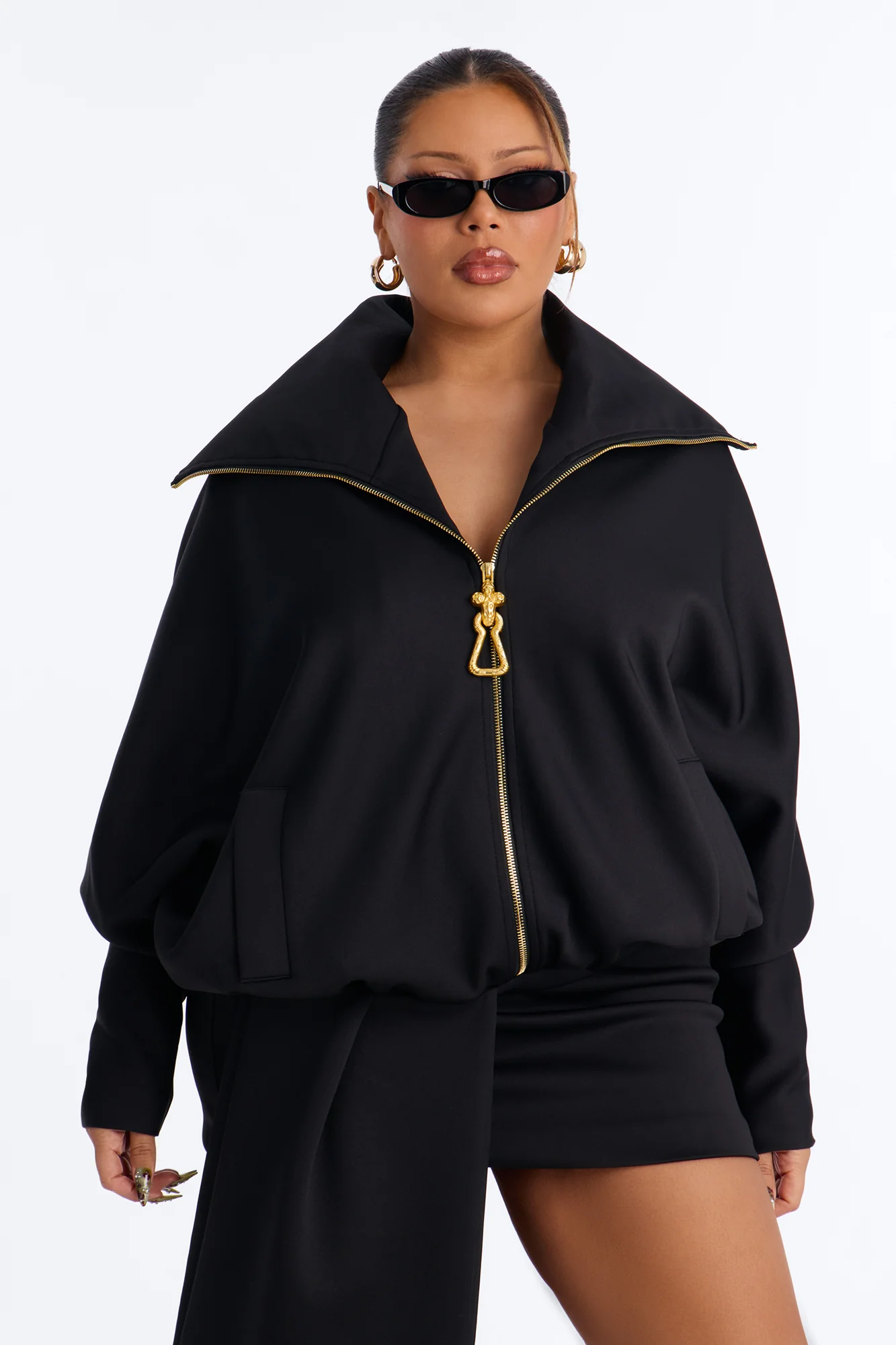 The Gold Standard Scuba Mini Dress - Black - Image 7
