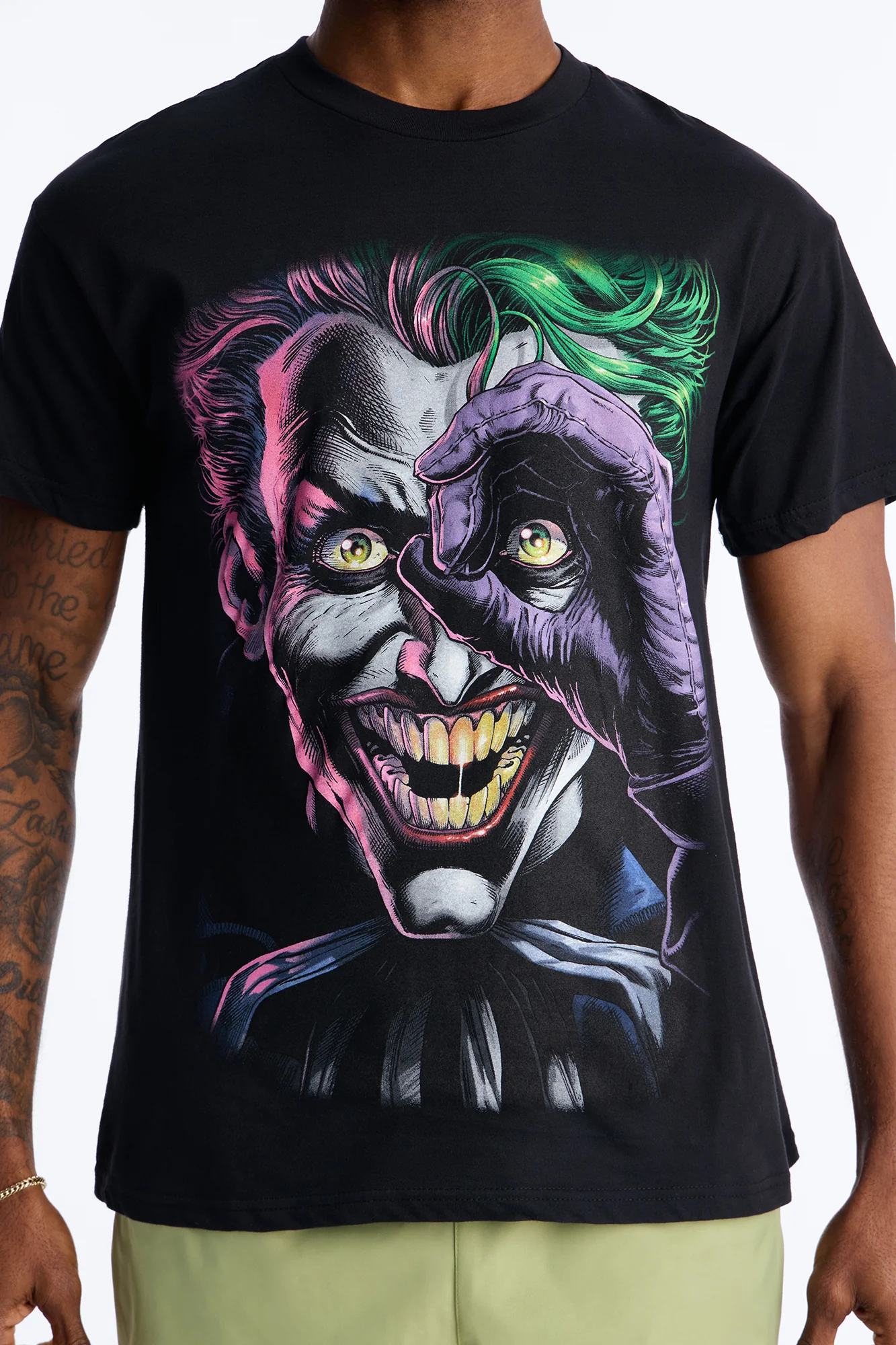 The Joker Everything Is Just A Joke Short Sleeve Tee - Black - Image 3