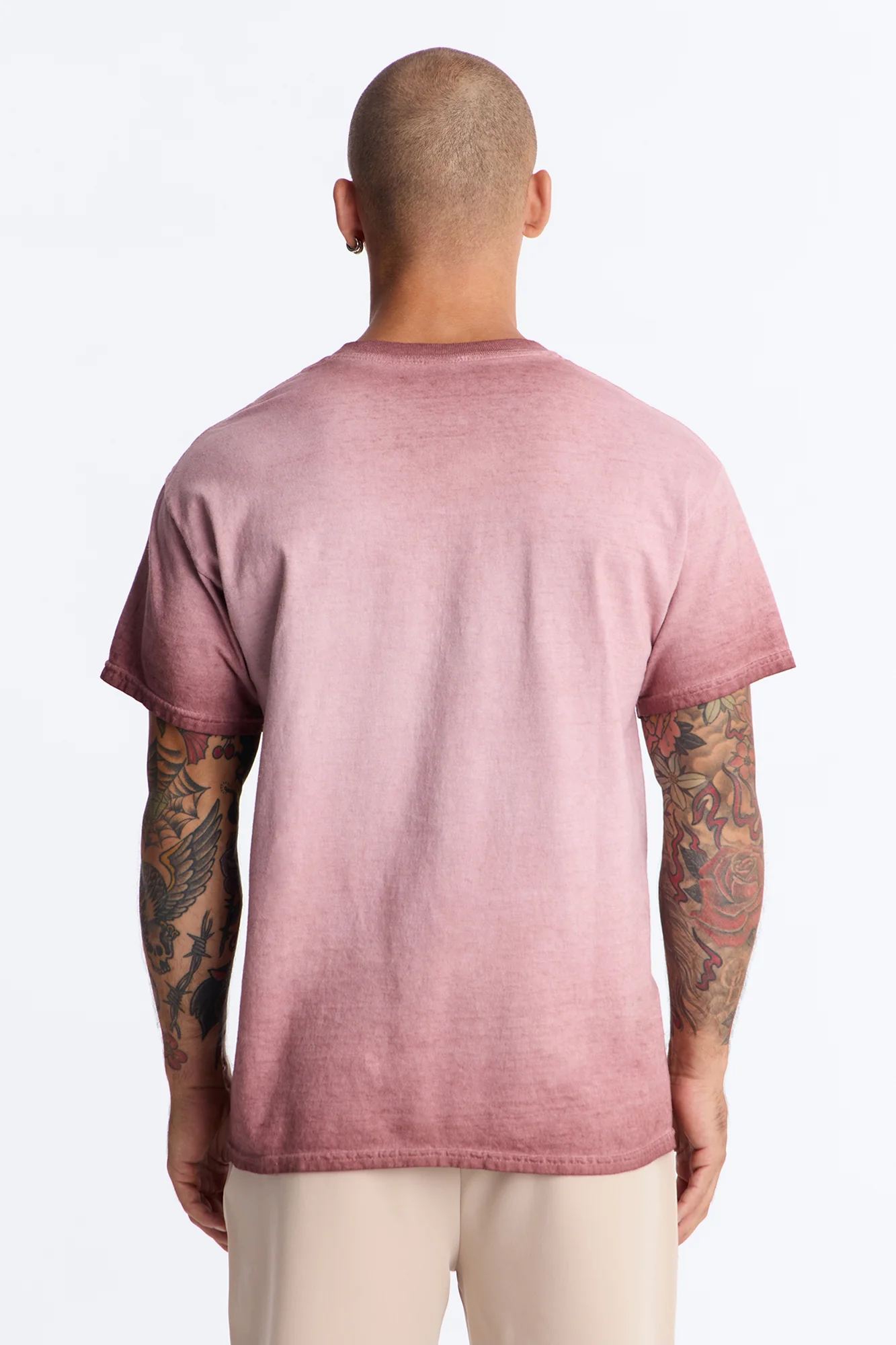 The Oil Wash Oversized Tee - Washed Mauve - Image 4
