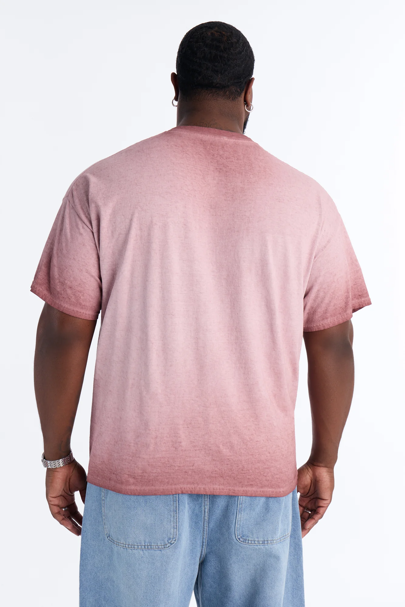 The Oil Wash Oversized Tee - Washed Mauve - Image 8