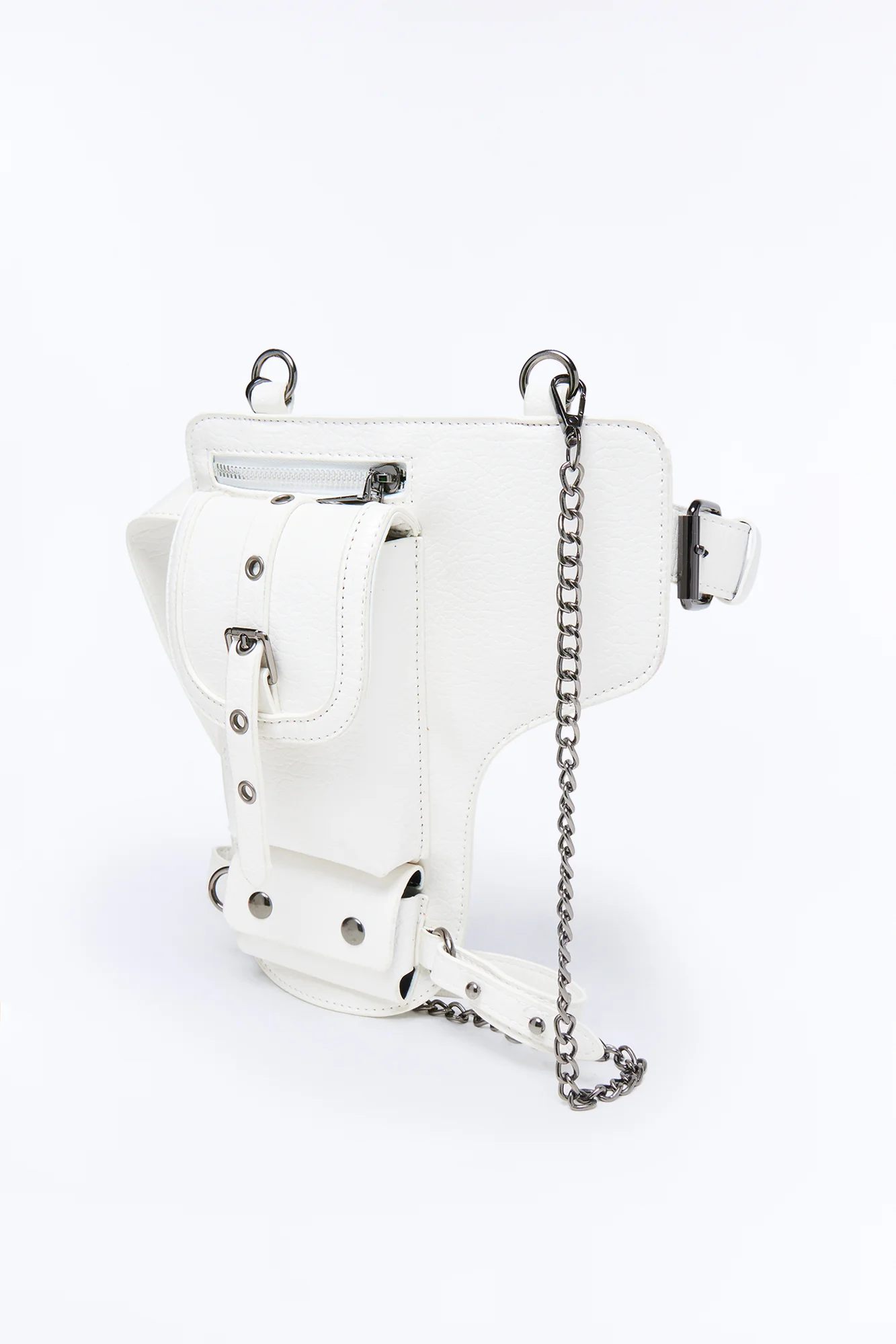 The Outlaw Faux Leather Belt Bag - Ivory - Image 2