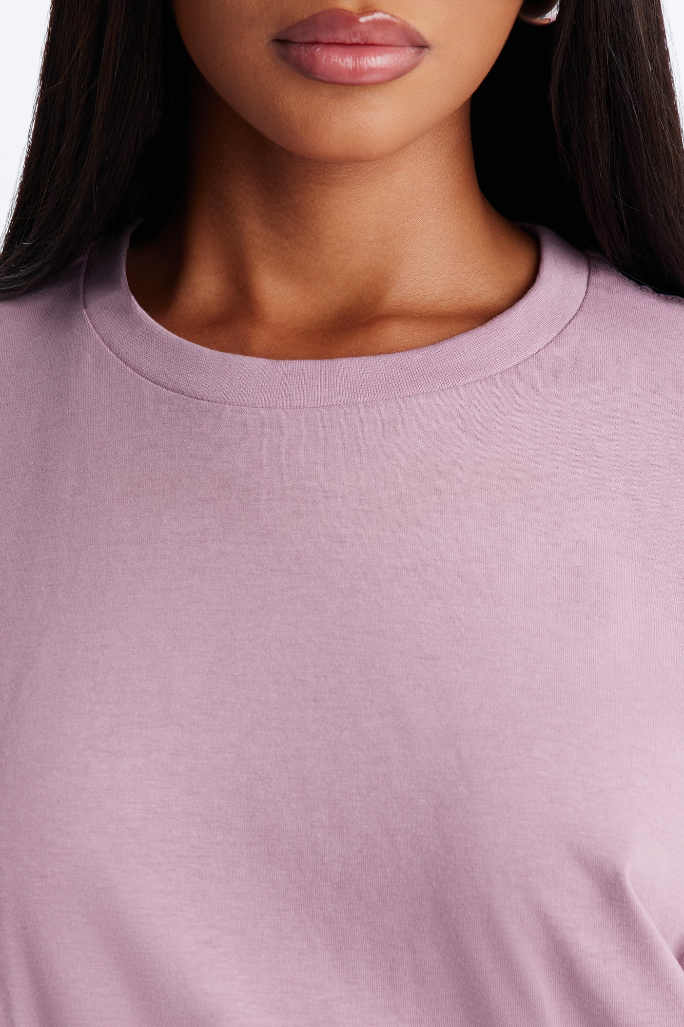 The Oversized Boyfriend Tee - Lilac - Image 3