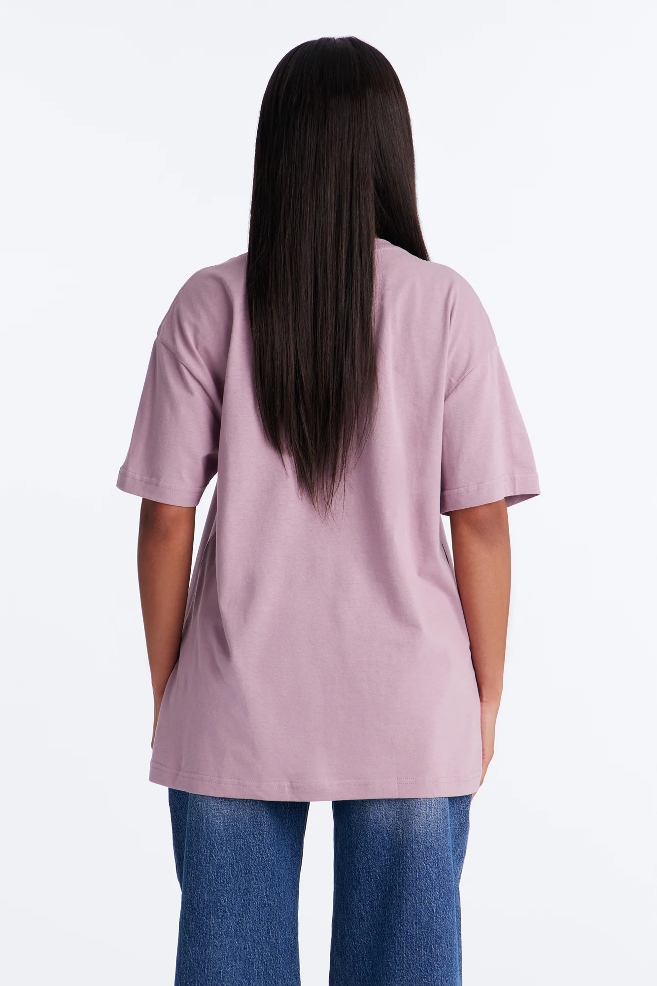 The Oversized Boyfriend Tee - Lilac - Image 4