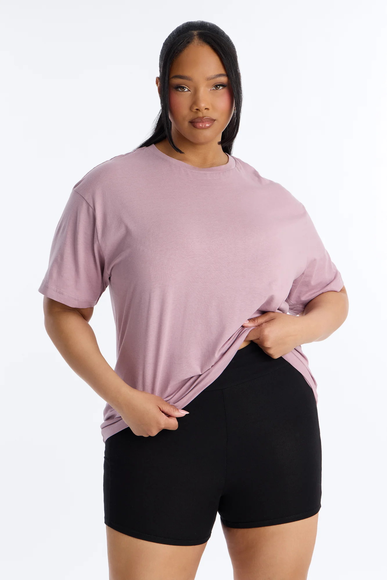 The Oversized Boyfriend Tee - Lilac - Image 5
