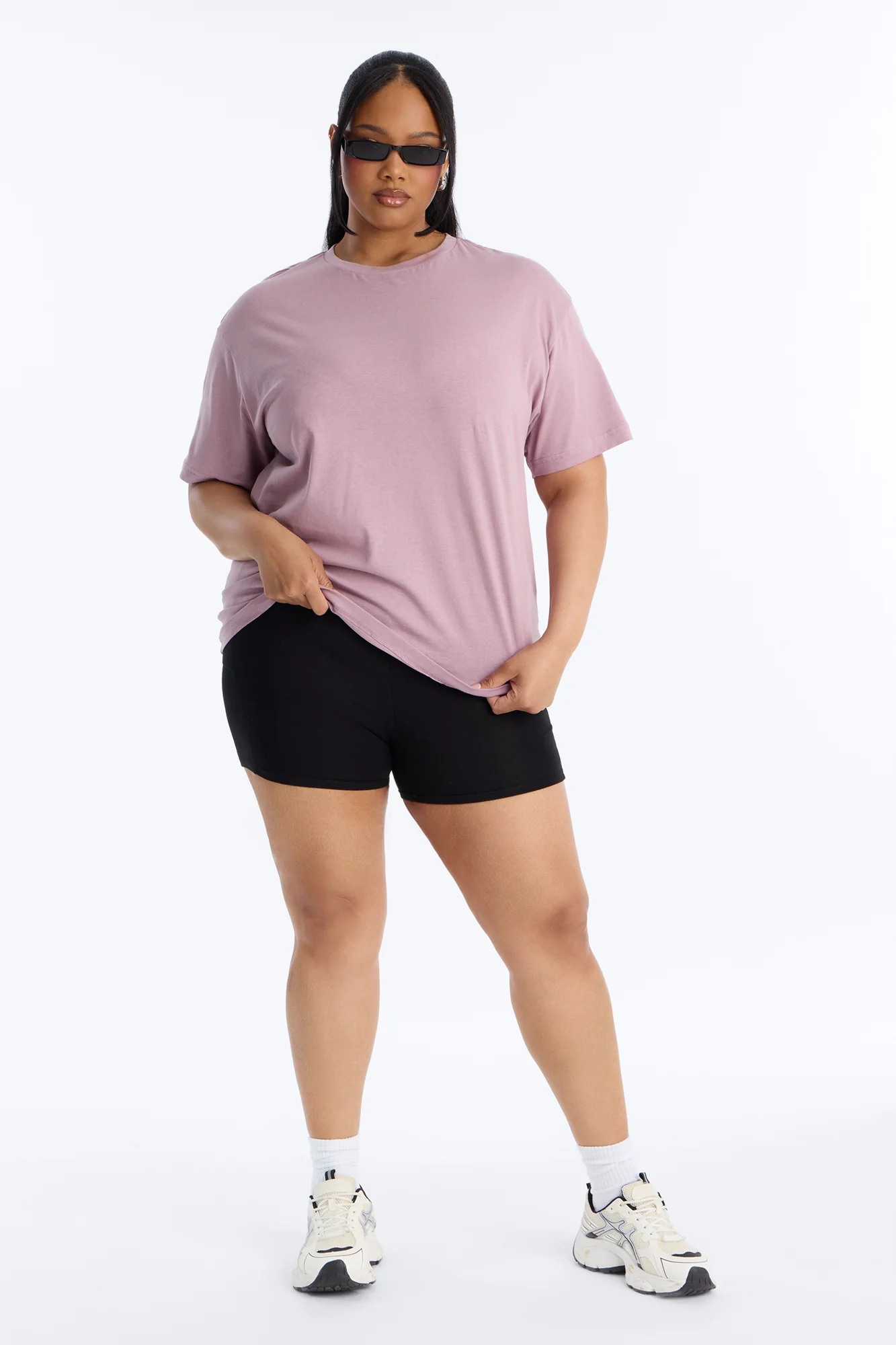 The Oversized Boyfriend Tee - Lilac - Image 6