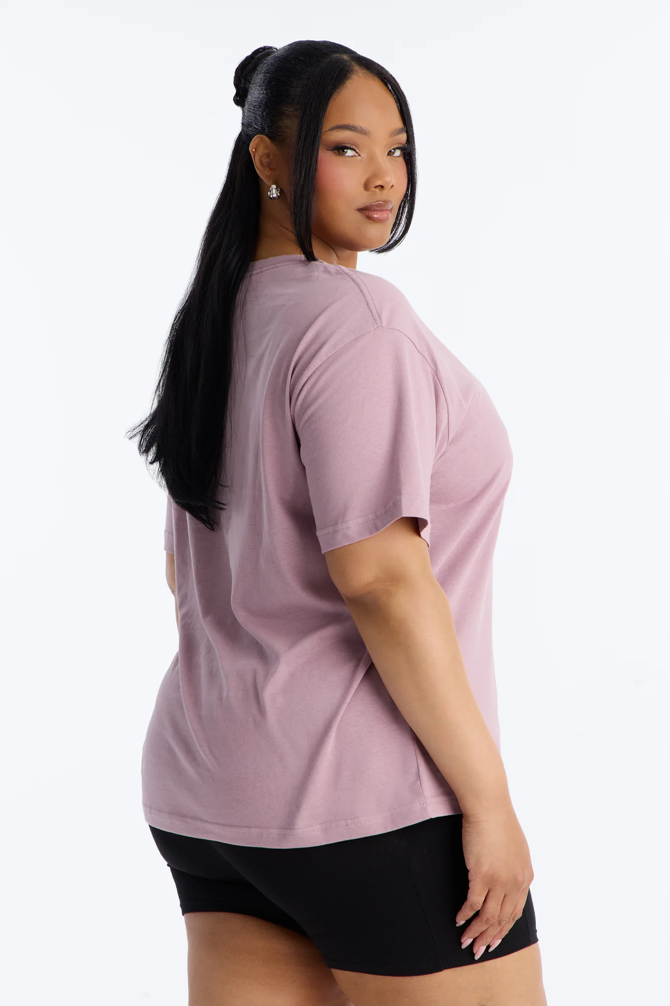 The Oversized Boyfriend Tee - Lilac - Image 7